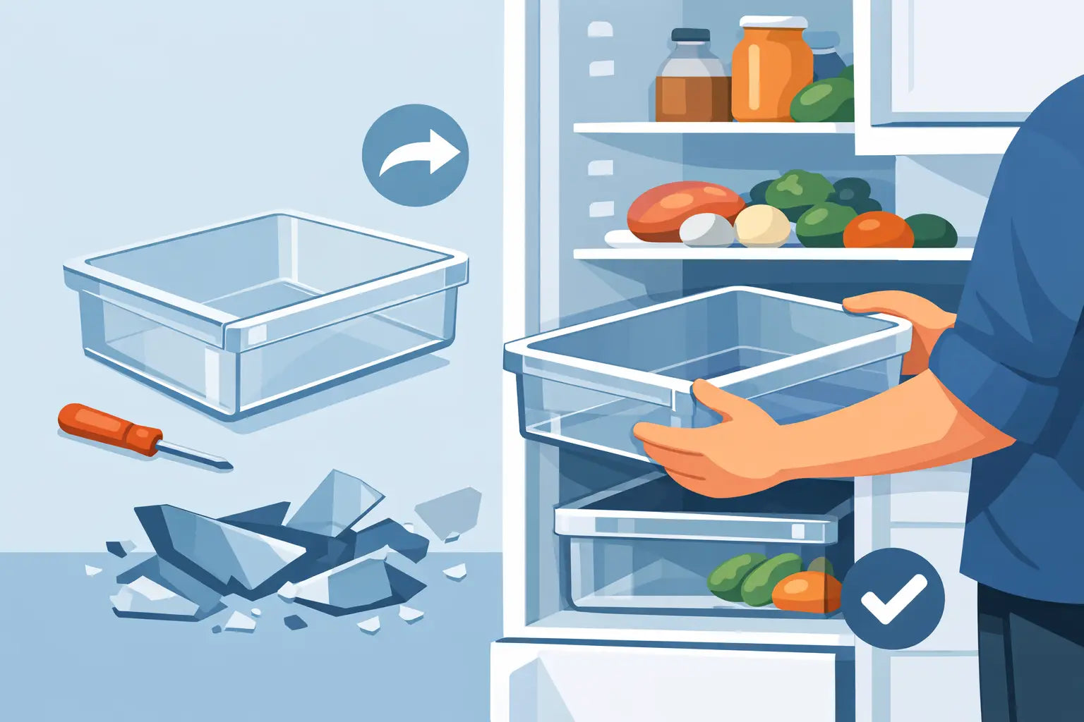 How to Replace Fridge Drawers Properly