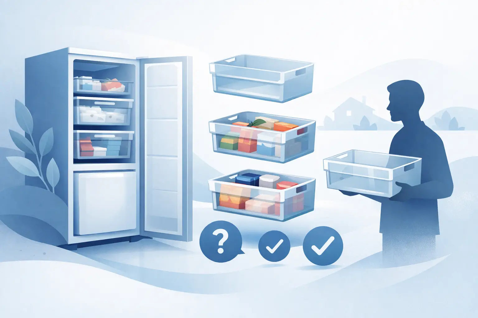 Logik freezer drawers: finding the right fit