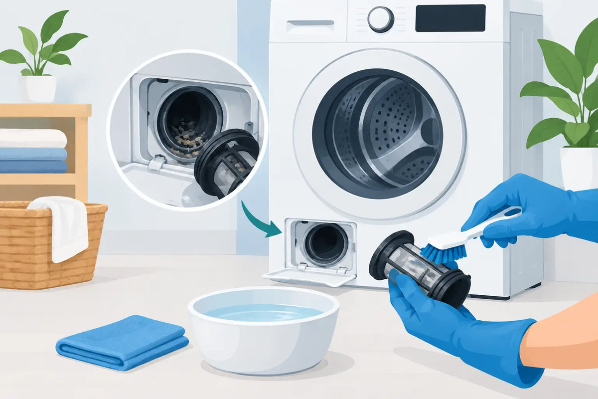 How to Clean Washing Machine Filter Safely