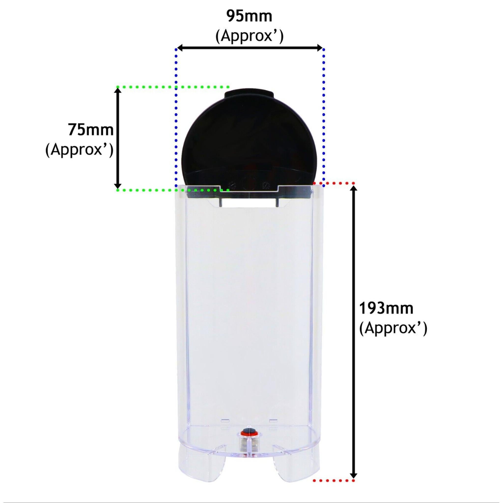 Krups Nespresso Pixie XN30 Replacement Water Tank With Lid 0.7 Litre MS-624895