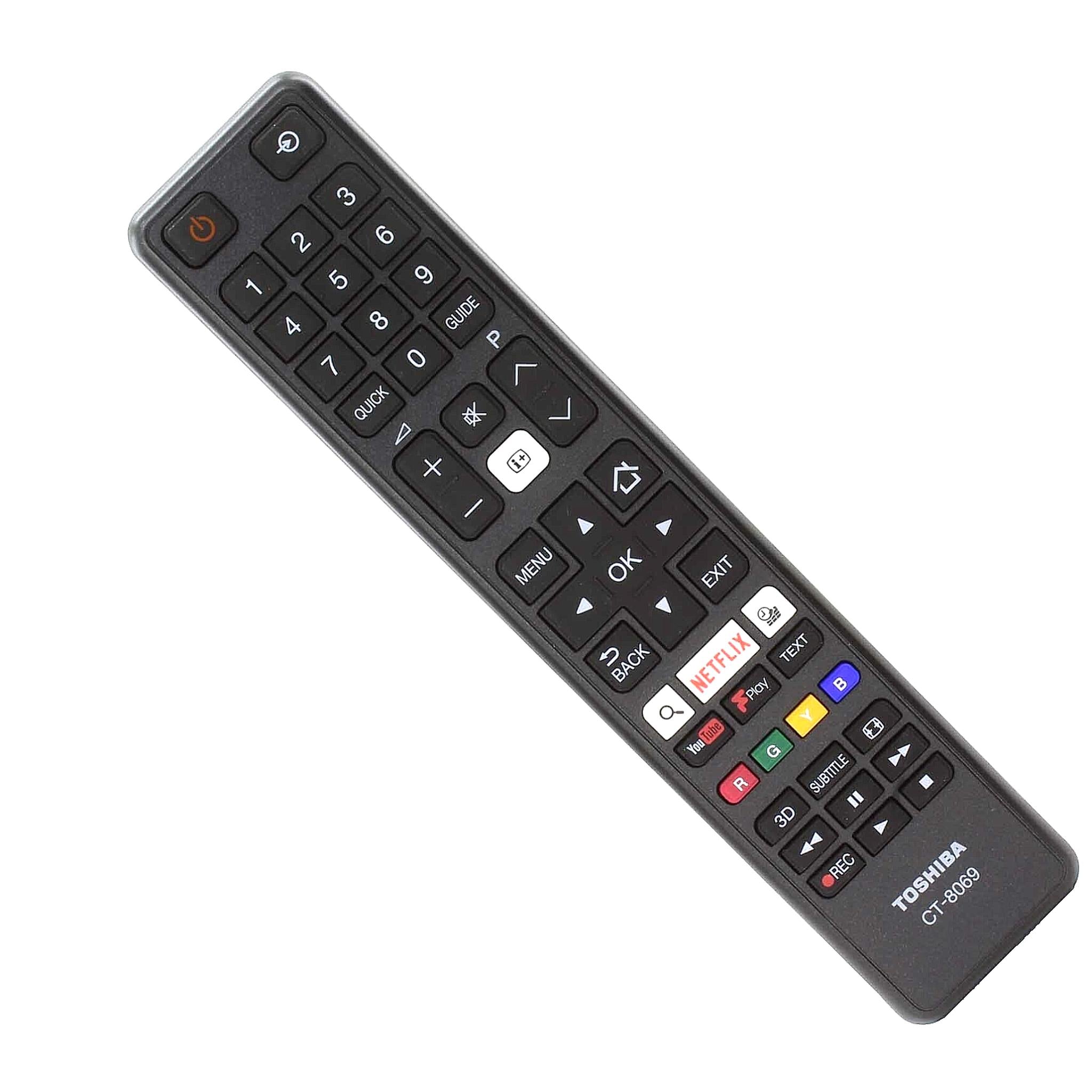Genuine CT-8069 TV Remote Control for Toshiba 55U6663DB 32L3753DB Smart HD LEDs