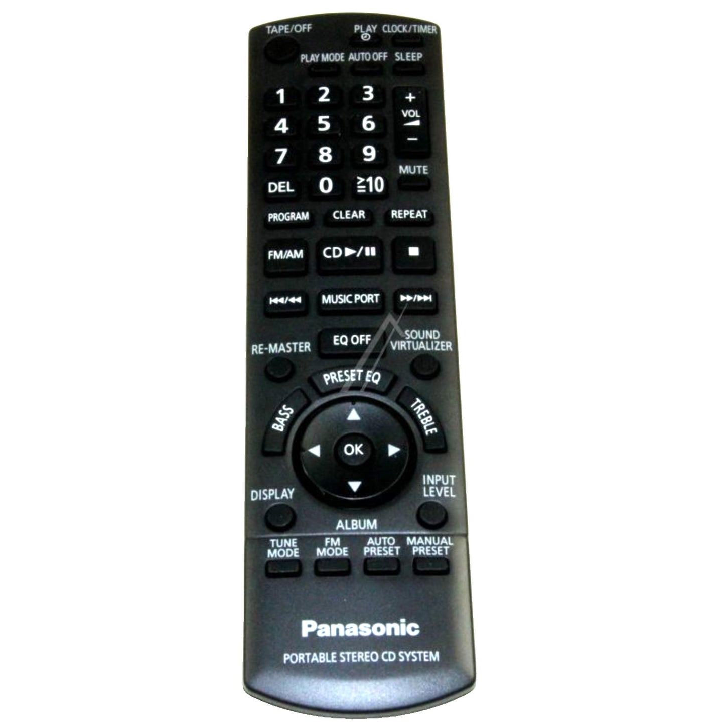 Genuine Remote Control For Panasonic RX-D55A RX-D45 RX-D50 Portable CD System