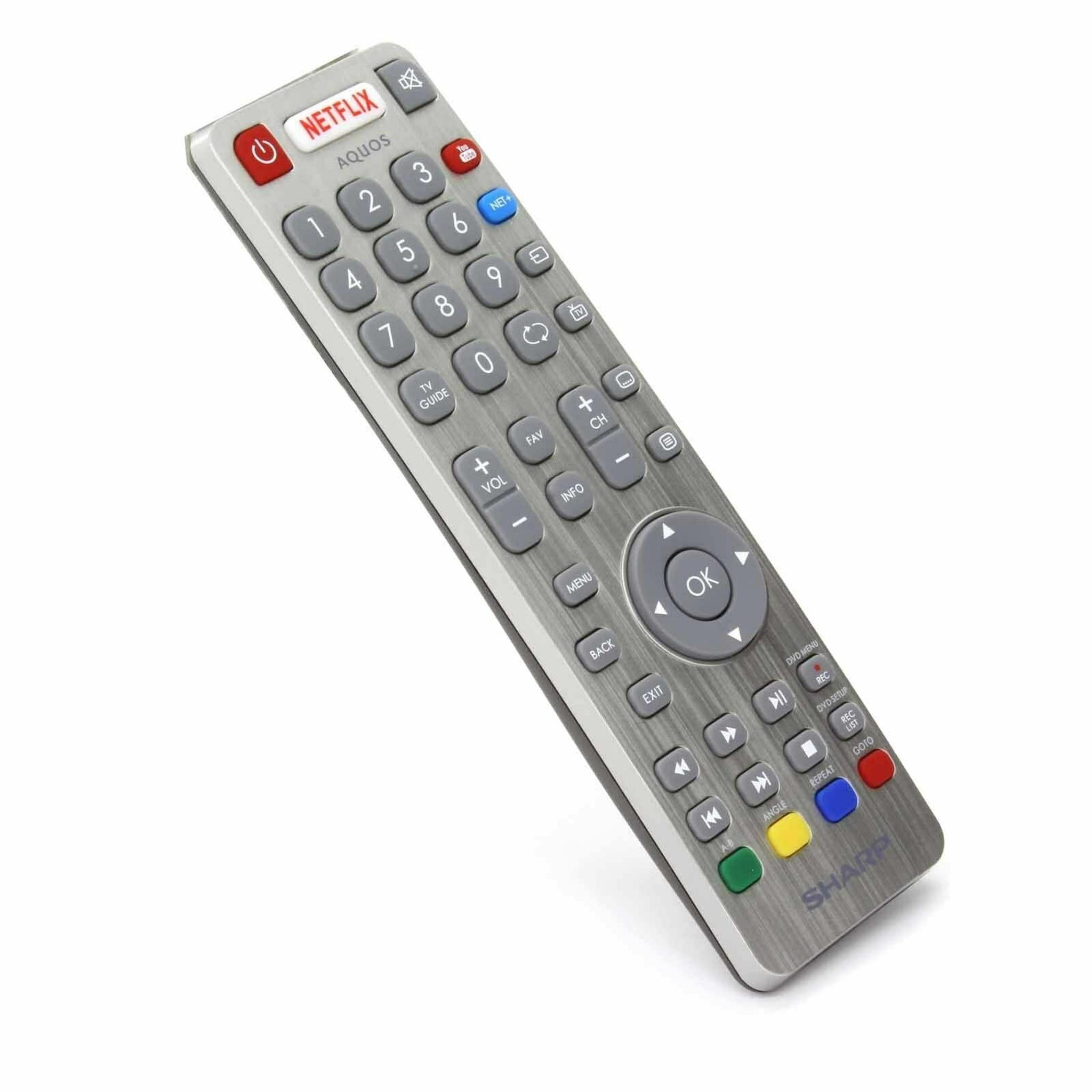 Genuine SHWRMC0116 Remote for Sharp Aquos RF Smart TV w NETFLIX YouTube Buttons