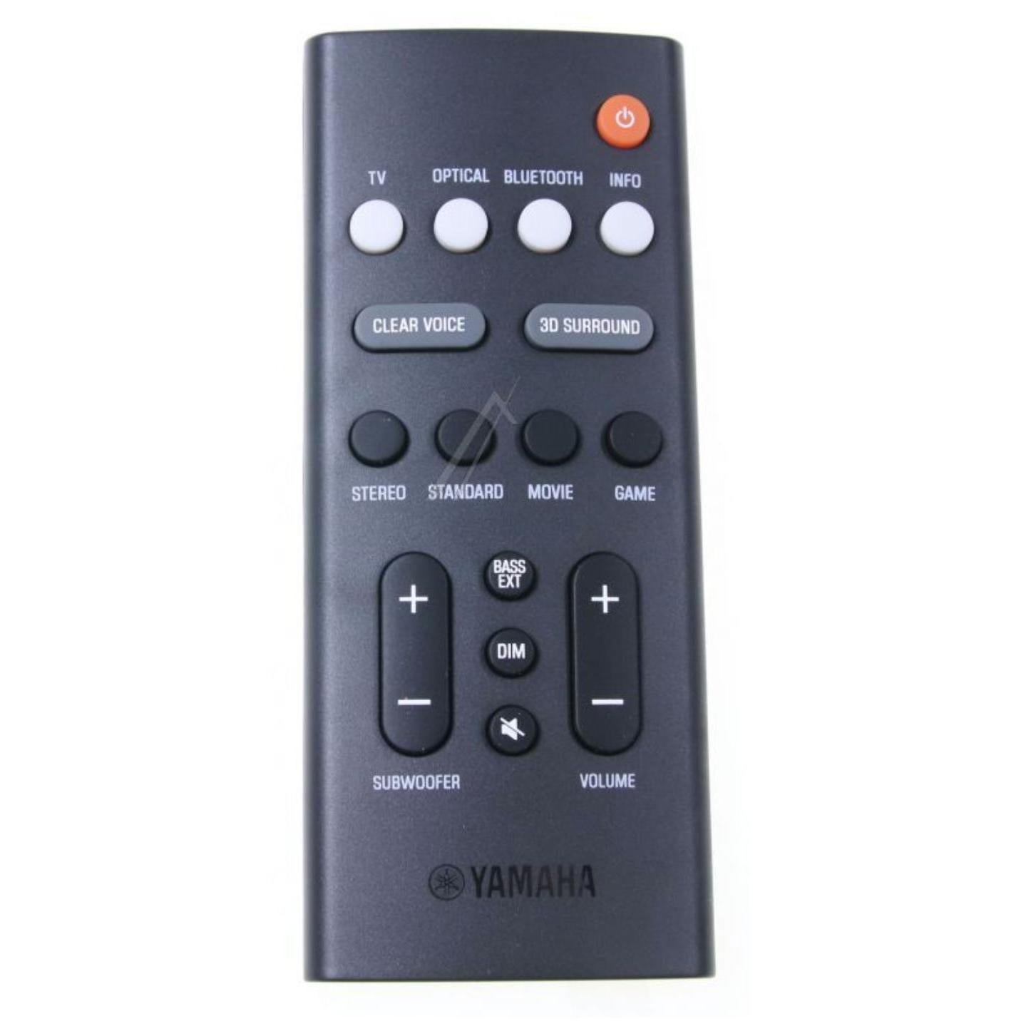 New SR-B20A Soundbar REMOTE CONTROL for YAMAHA VDQ76300 Black Genuine