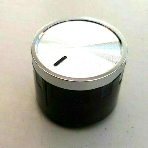 1 X Oven Control Knob Black & Silver GENUINE PART for BEKO BXIF35300X