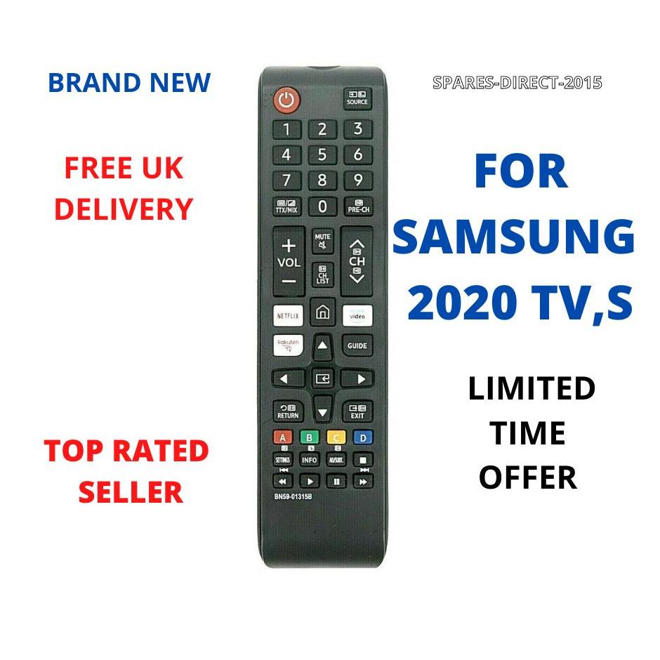 Replacement For Samsung UE50RU7172 4K UHD Smart TV Remote Control