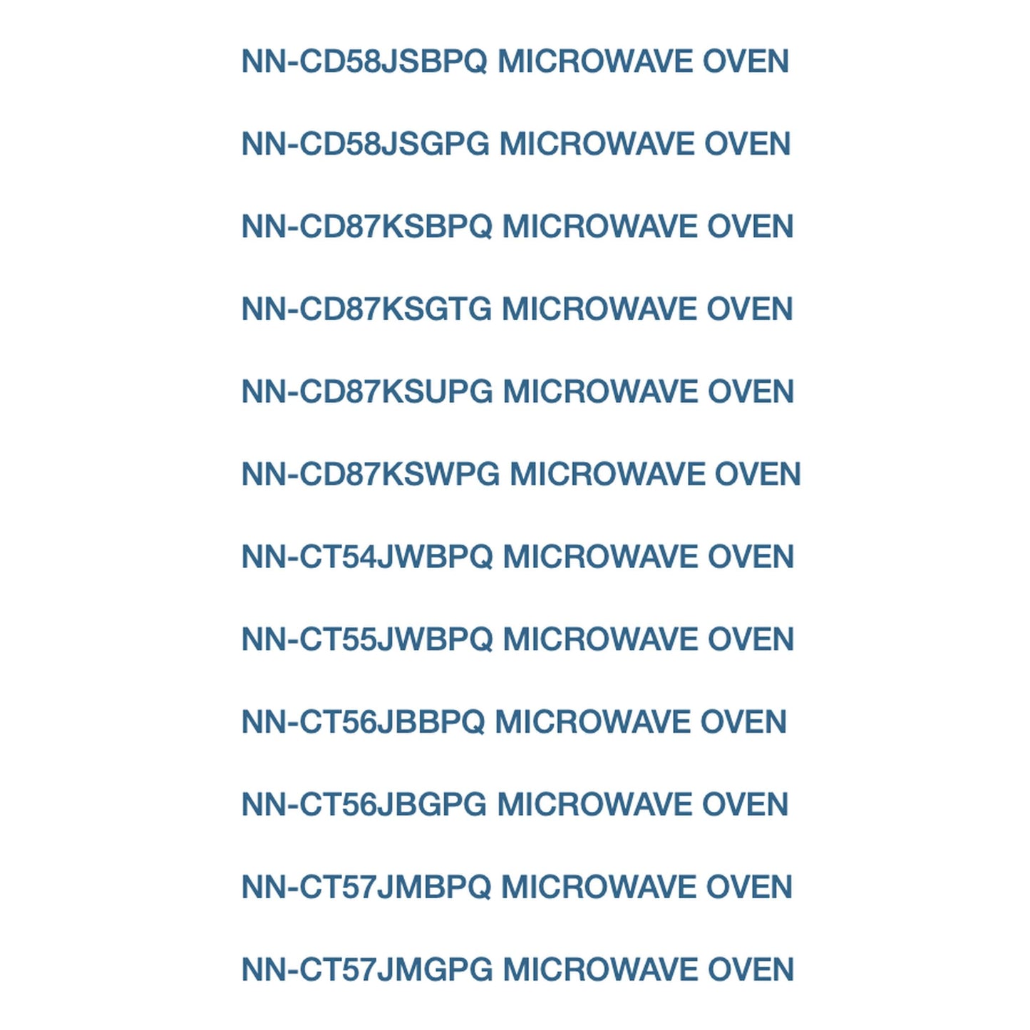 New Genuine Microwave Enamel Tray For Panasonic NN-CD58JS, NN-CT56JB.NN-CT55JW