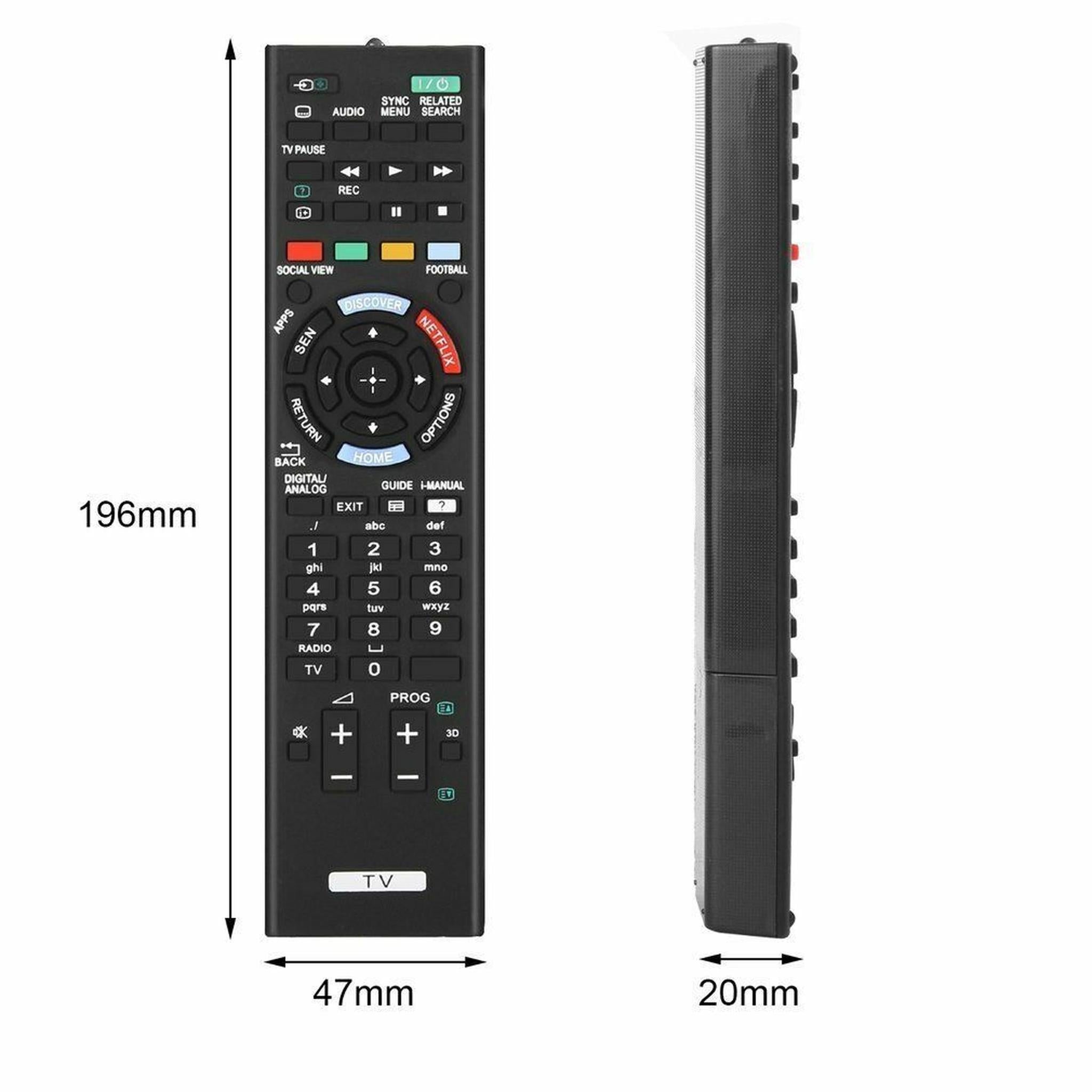 Universal Replacement Remote Control FOR Sony 3D Smart TV,s