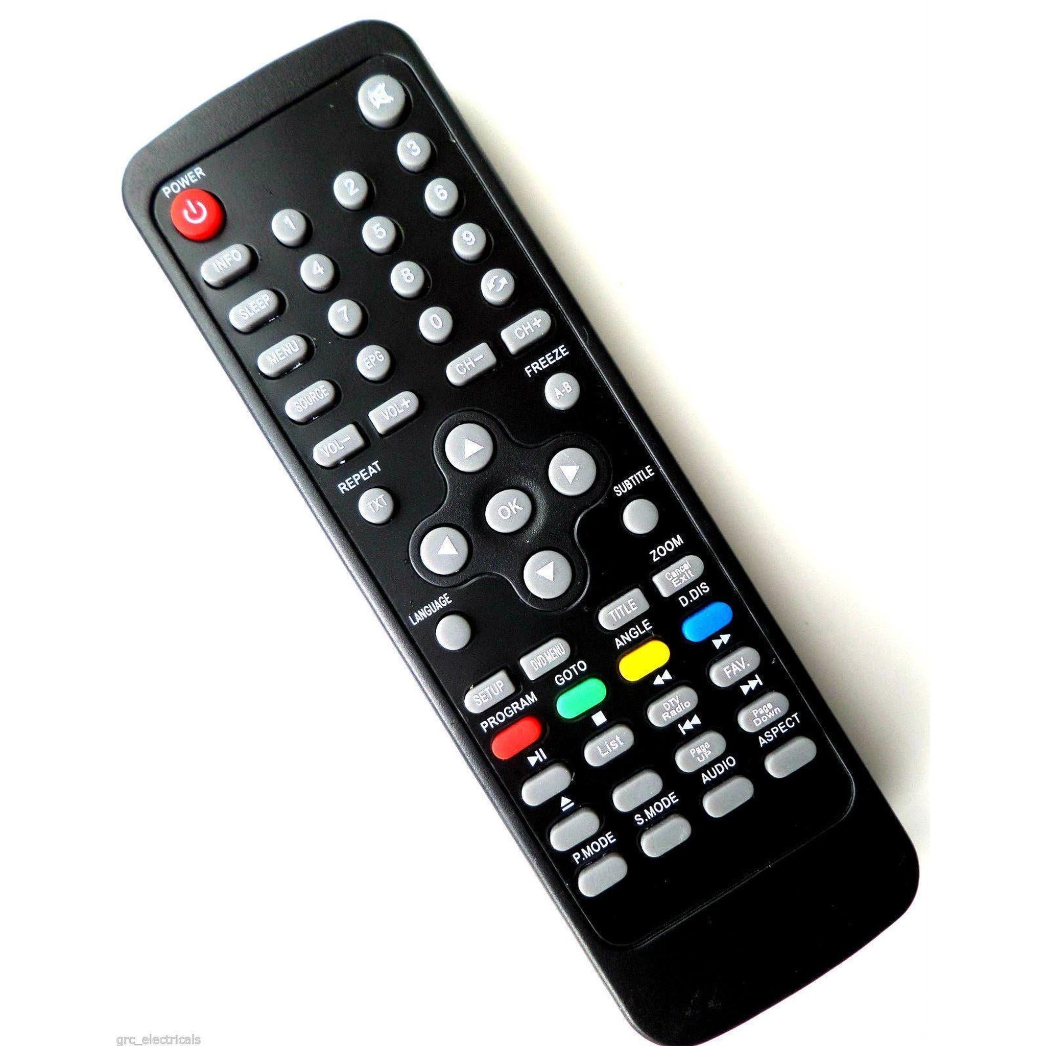 New Alba AMKDVD22W, AMKDVD22S, AMKDVD22R, 22" Led Tv Remote Control