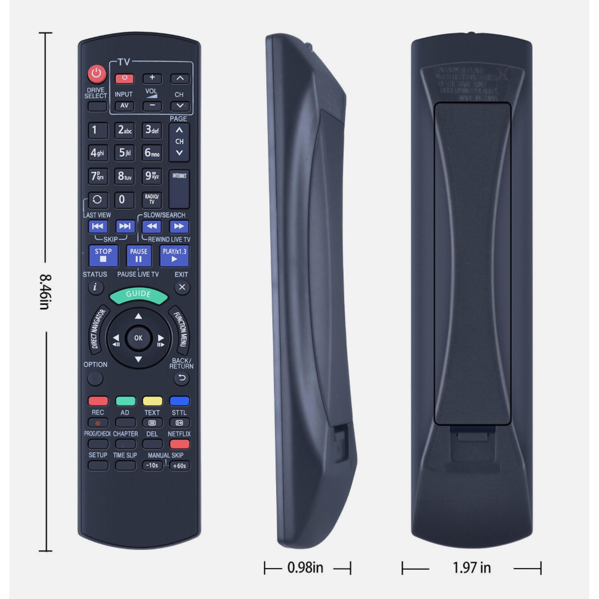 UK N2QAYB000780 HDD Recorder Remote Control for Panasonic DMR-HWT DMR-PWT530
