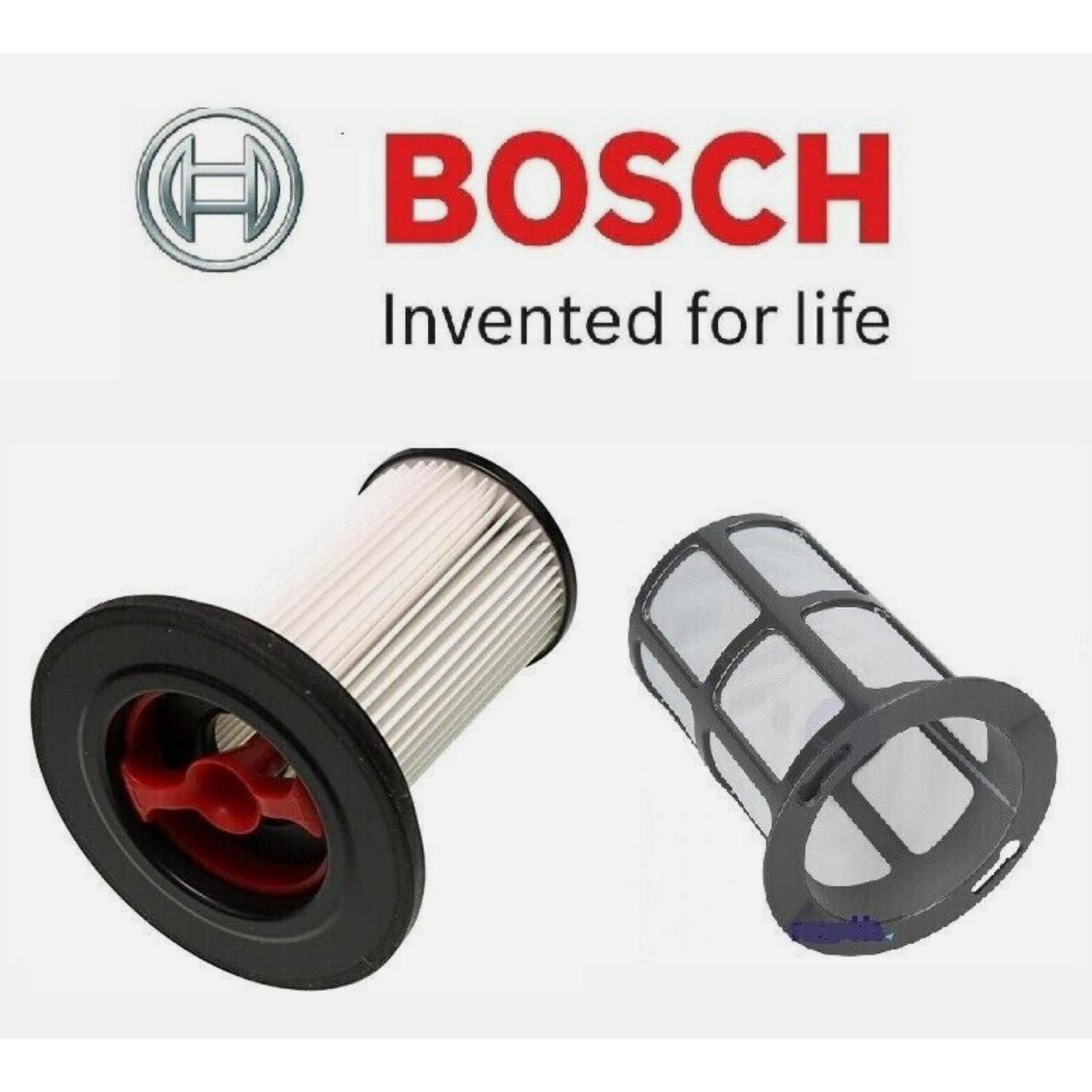 BOSCH Genuine 2-Pce Filter SET (To Fit: BBS81PETGB Pro Animal Vacuum Cleaner)