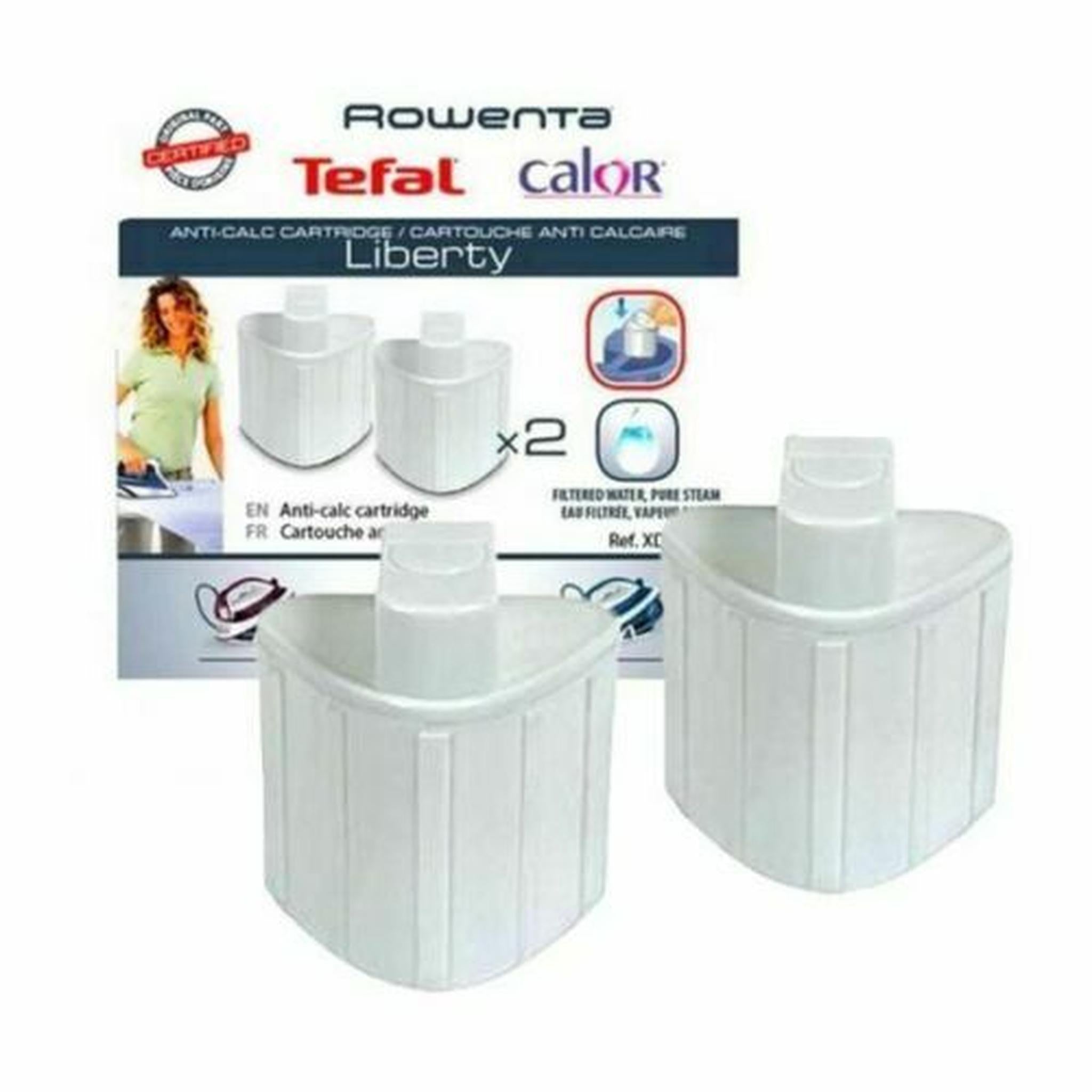 2 x Tefal XD9070EO Anticalc Cartridges For Liberty SV7010 SV7020 SV7030 SV7040