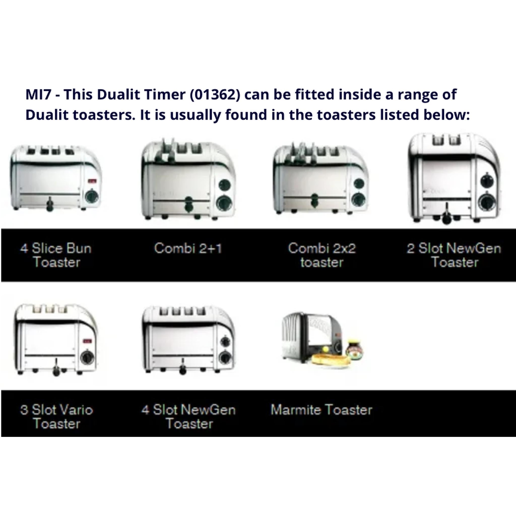 Genuine Timer Control Unit For Dualit M17 Mi7 Timer for 2 / 3 / 4 - Slot Vario Toaster 27180,27181