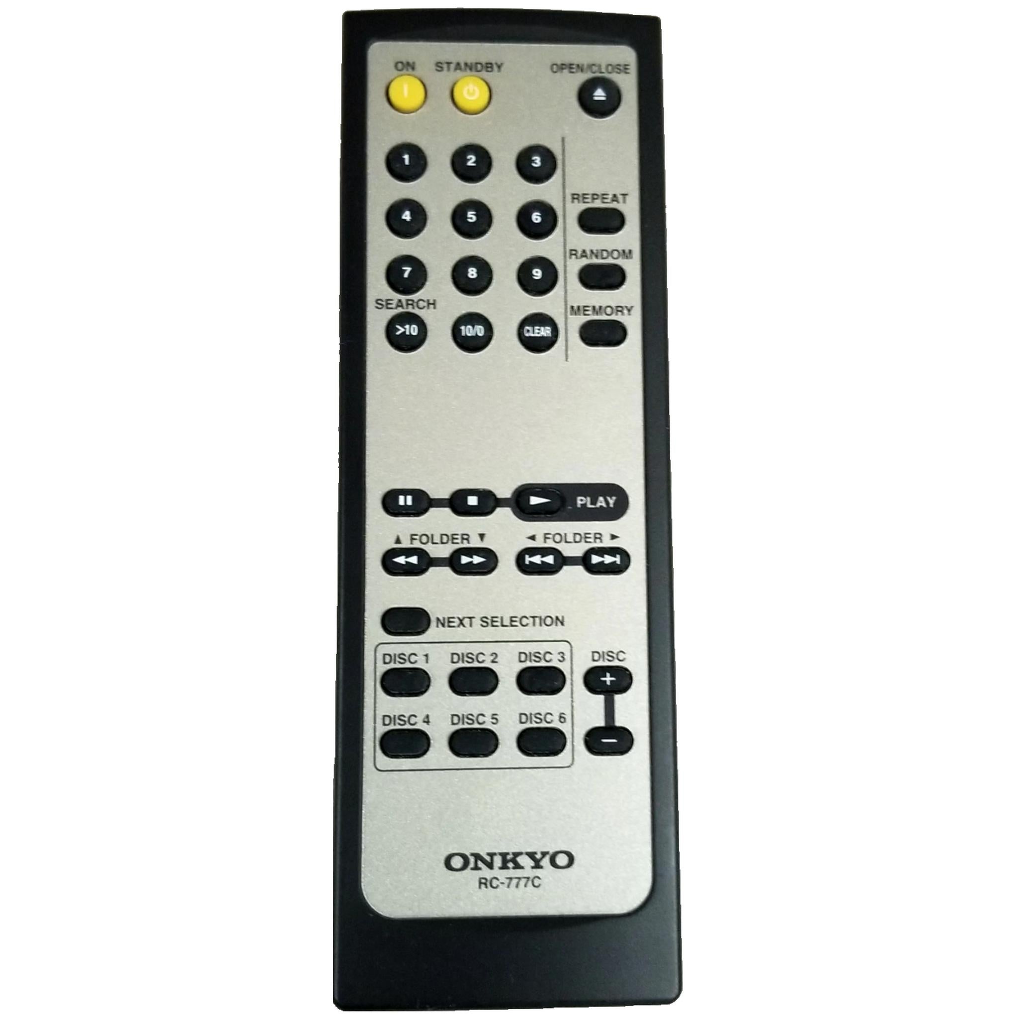 Genuine Original RC-777C Remote Control for Onkyo 6-Disc Changer DX-C390
