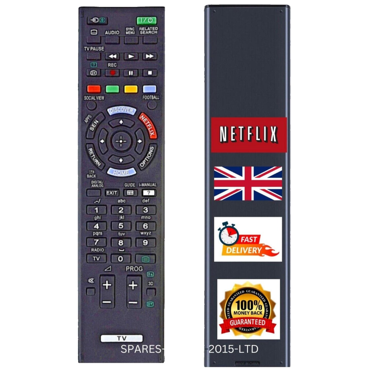New Replacement TV Remote Control FOR Sony KDL-42EX410