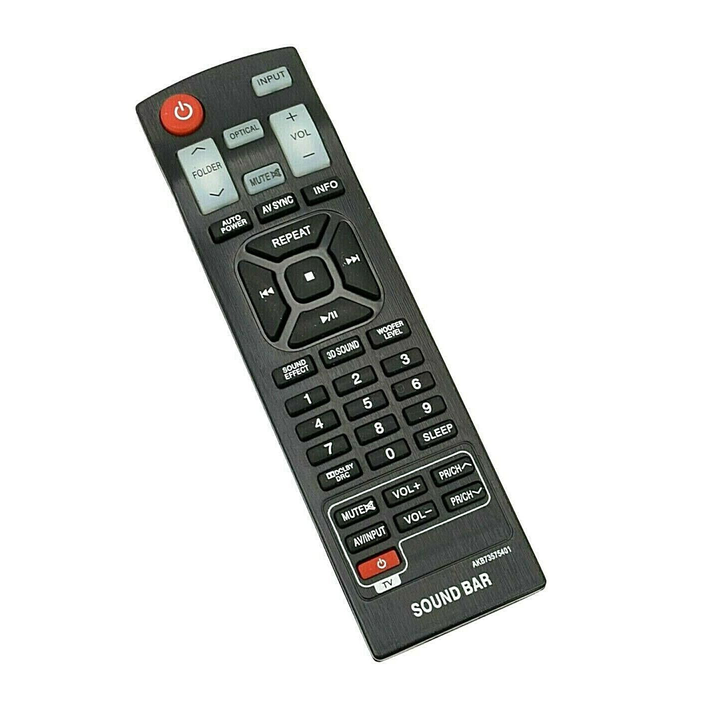 AKB73575401 sub AKB73575421 Remote Replaces LG NB2520A NB2430A NB3531A NB4530A