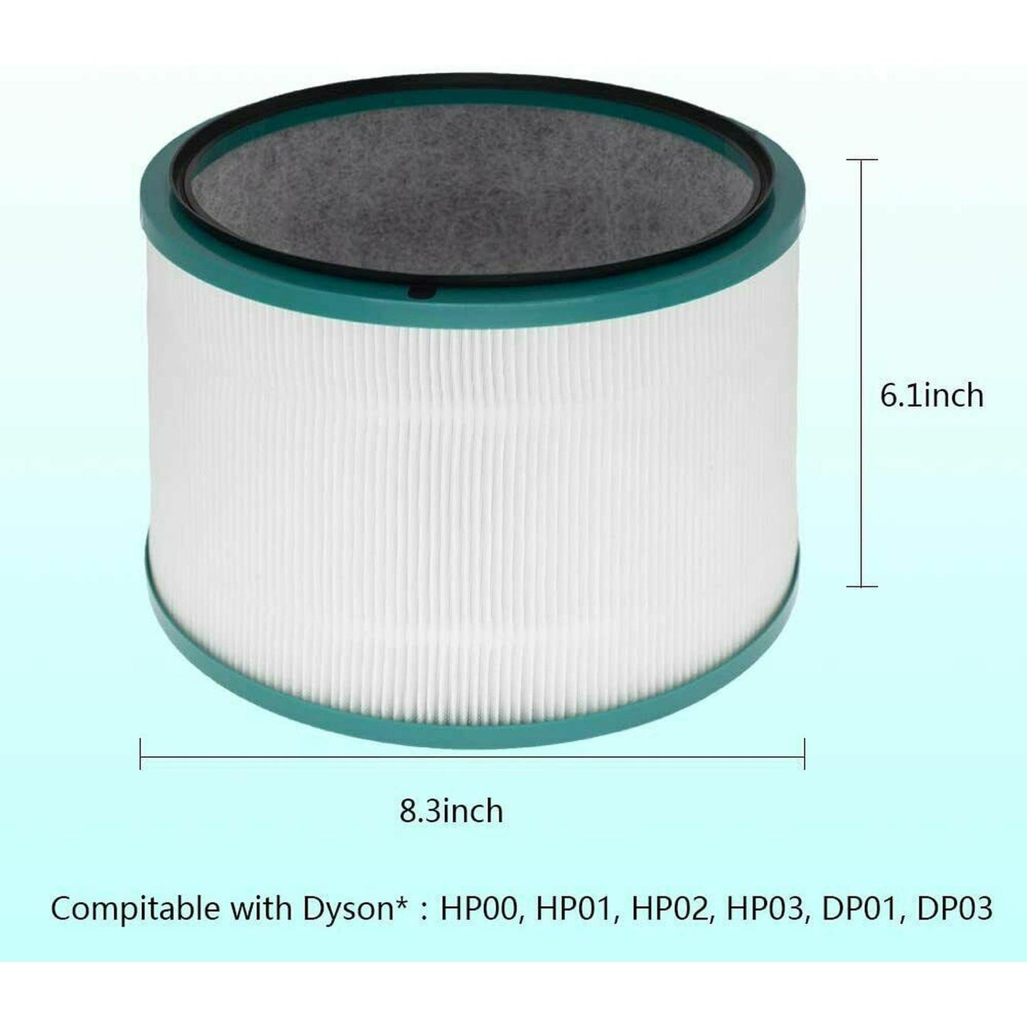 2x Hepa Filter for Dyson DP01 DP03 HP00 HP02 Pure Hot Cool Link Fan Air Purifier