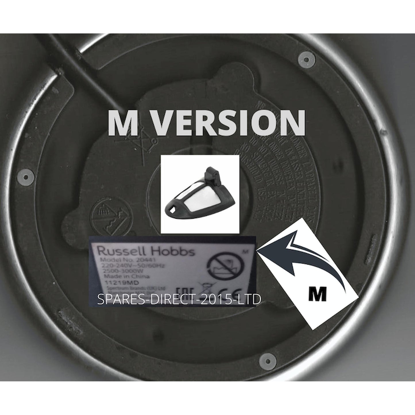 Spout Filter for RUSSELL HOBBS 20091, 20092, 20093 ( M ) Kettle Anti Scale Limescale Black Filter