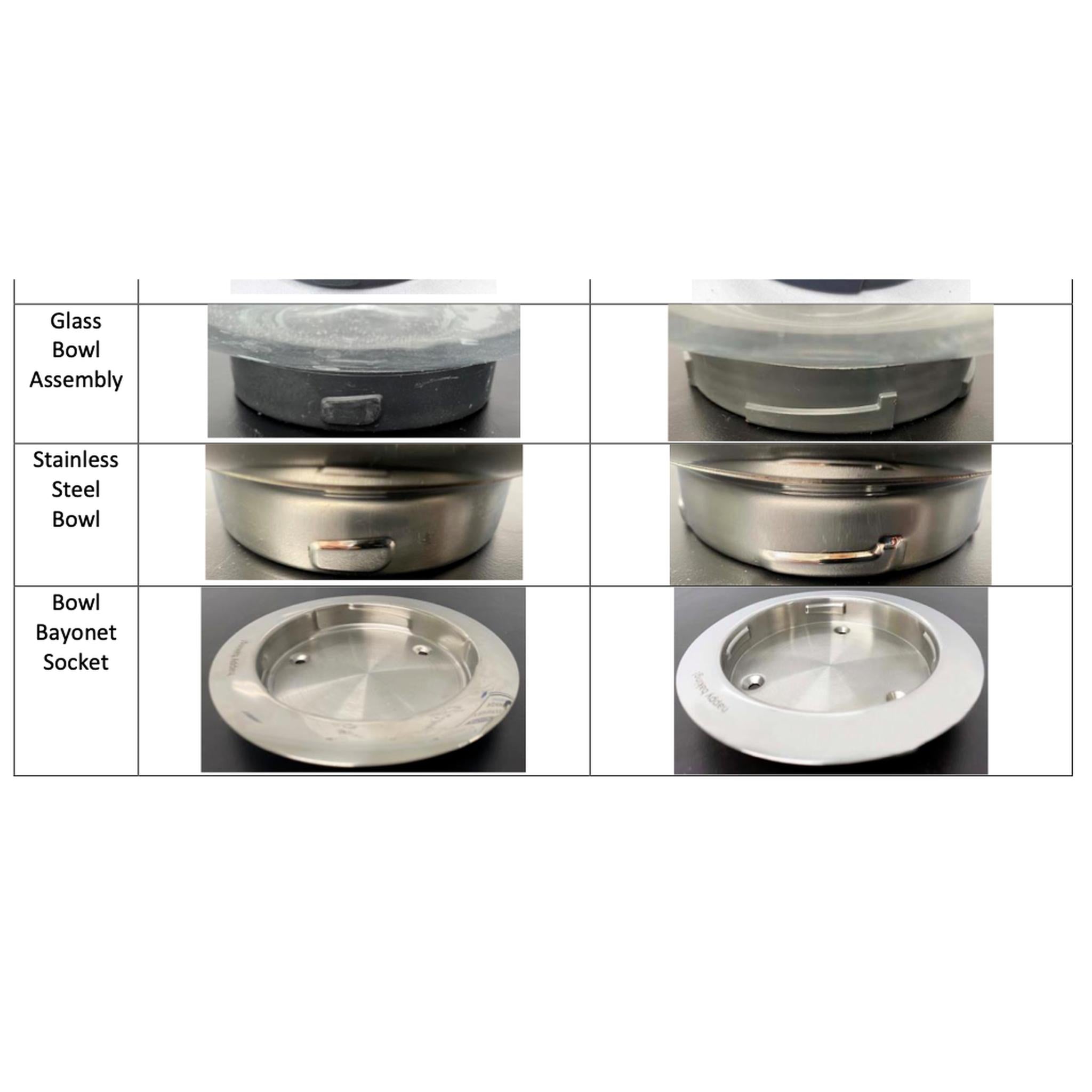KMIX METAL PLATE BOWL CONVERSION 4 LUG for Kenwood KMX75 KMX754A KMX750A KMX760A