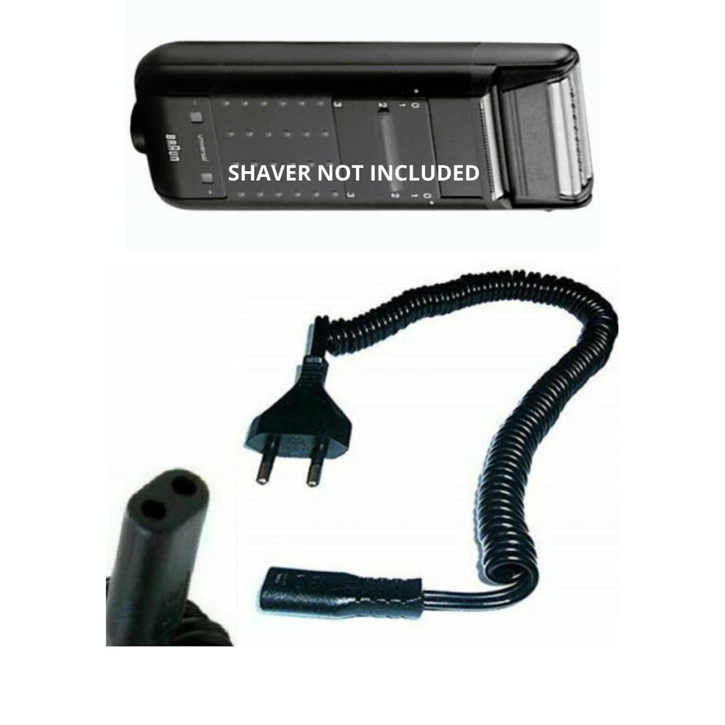 Braun 5010 AC Adapter Generic Power Cord Cable Shaver Charger 2 Pin 110 Volt