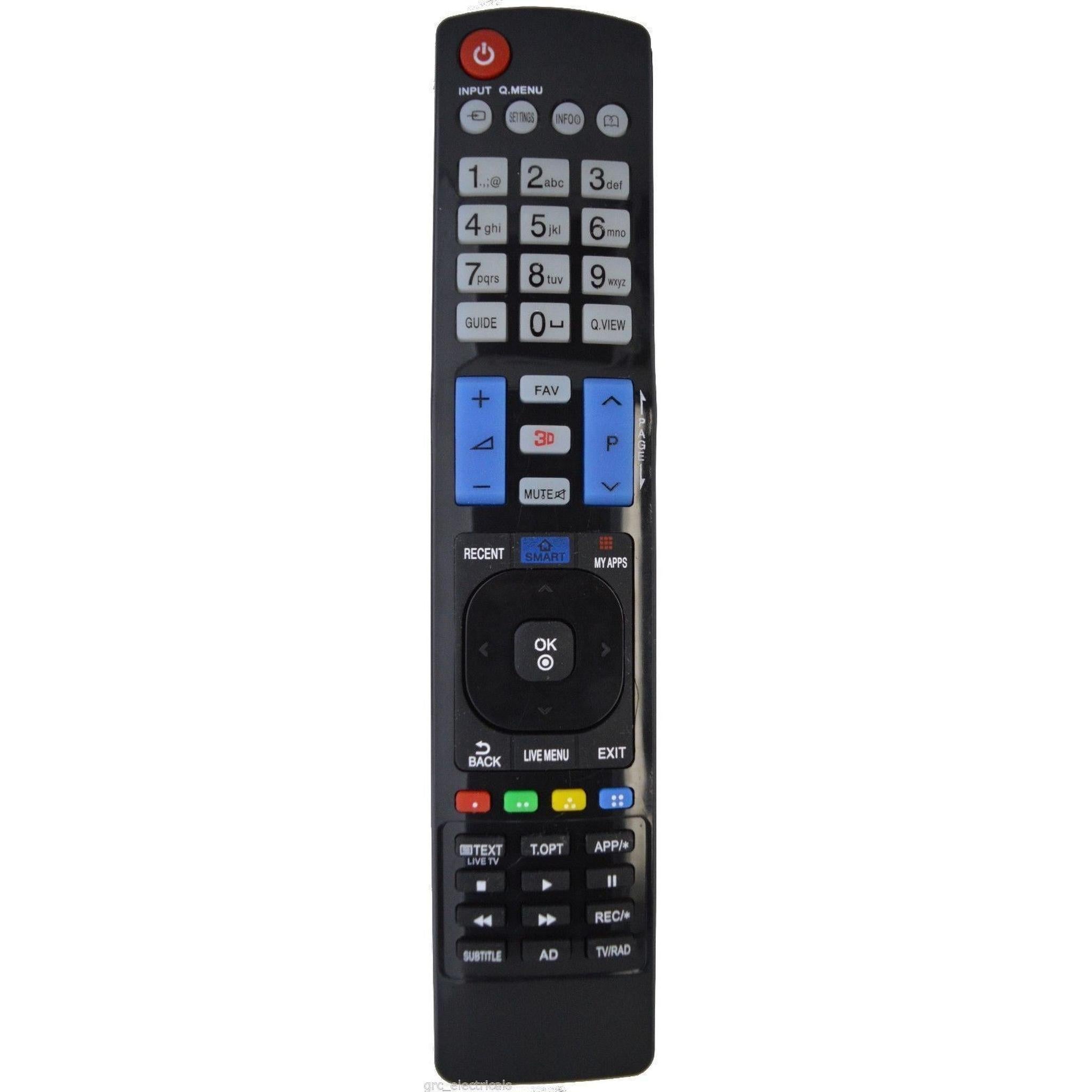 Replacement Remote Control for LG 27MT93V 3D SMART MY APPS TV`S 27MT93s