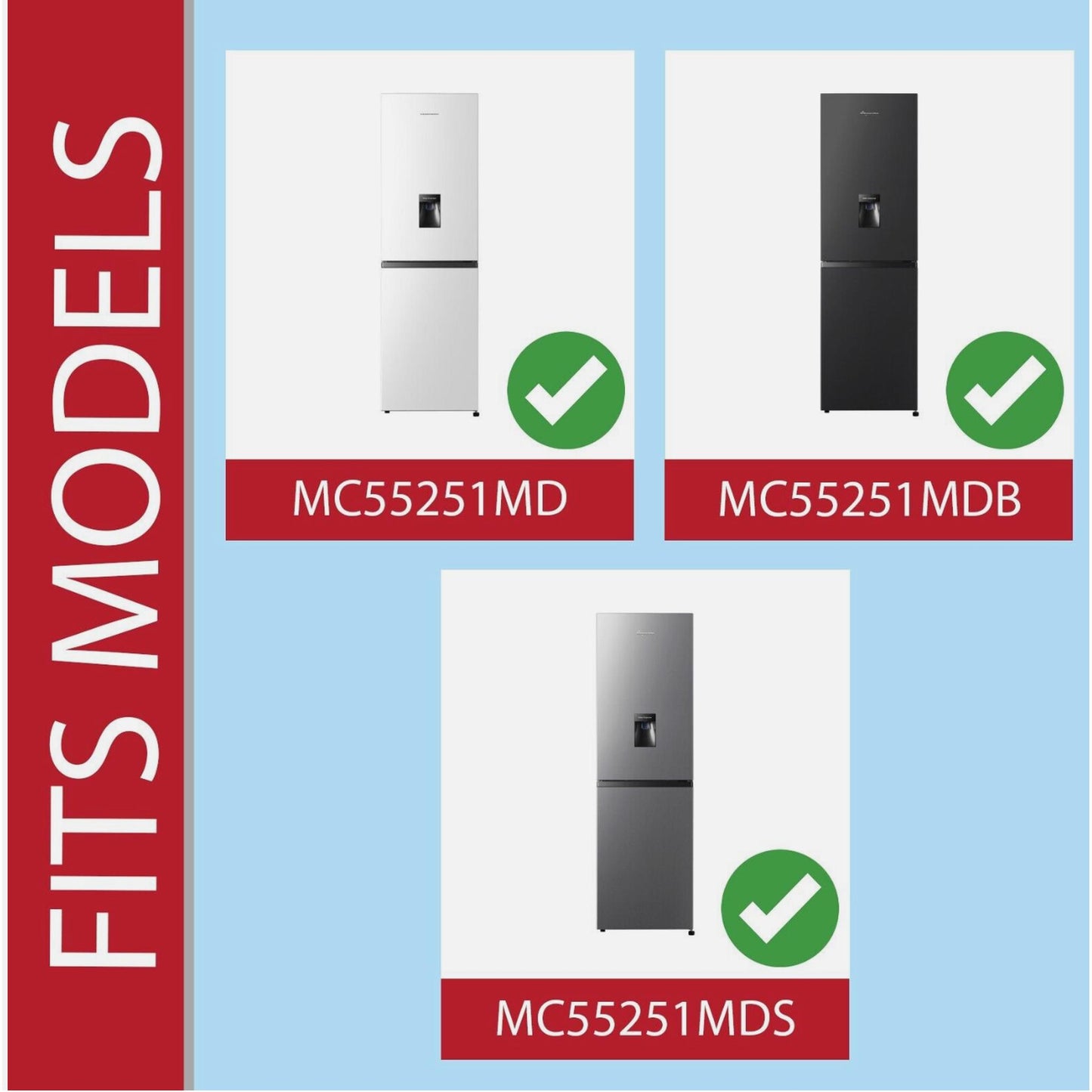 Water Tank Dispenser Fridgemaster Fridge Freezer MC55251MD MC55251MDB MC55251MDS