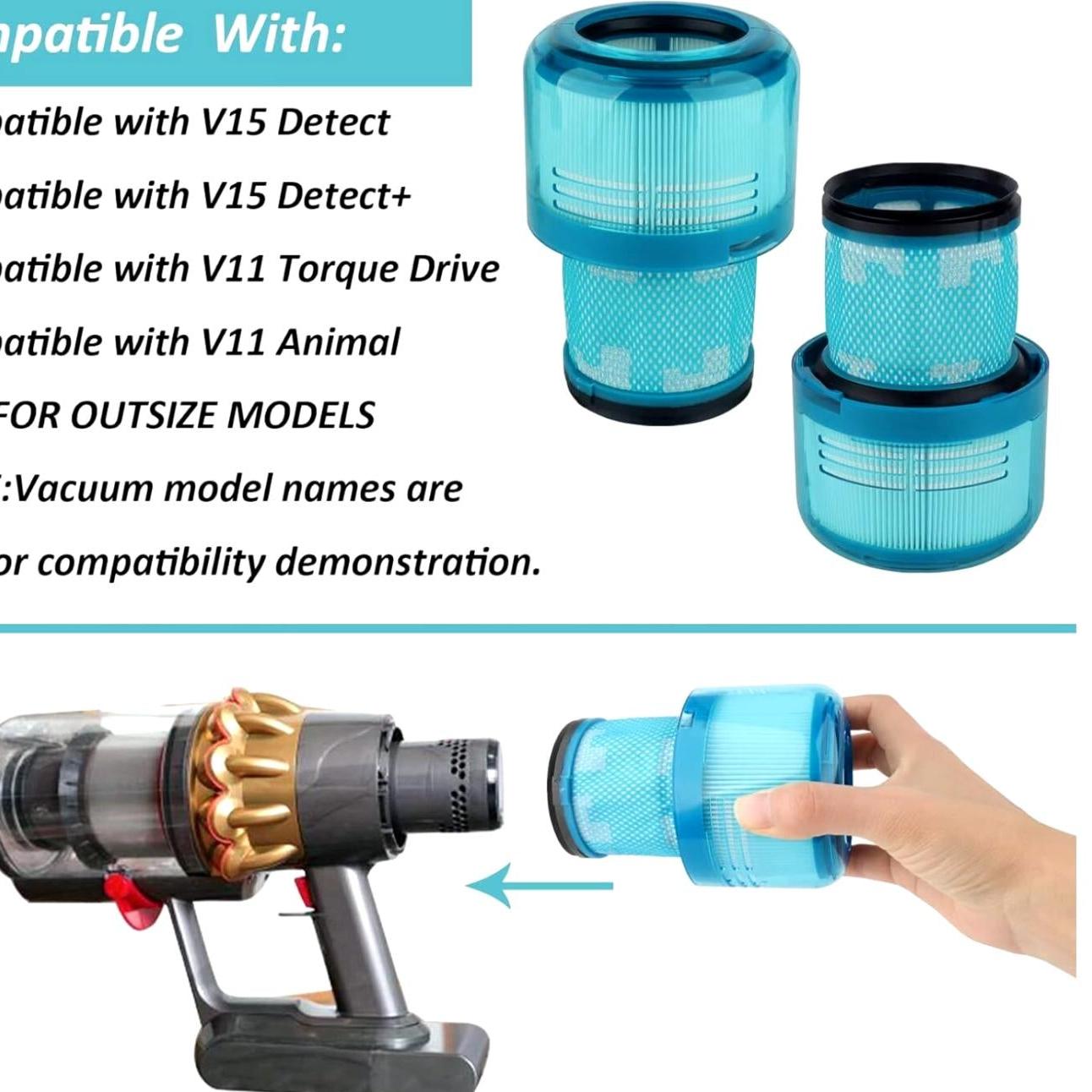V15 Detect Filter for Dyson V15 V11 SV14 SV17 SV22 Detect Vacuum Cleaner UK