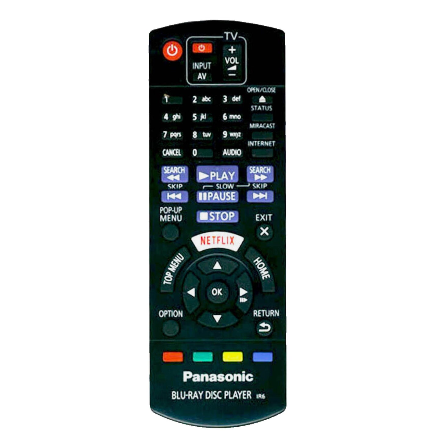 Original DMP-BDT374EG Remote Control for Panasonic Smart 3D Blu-ray & DVD Player