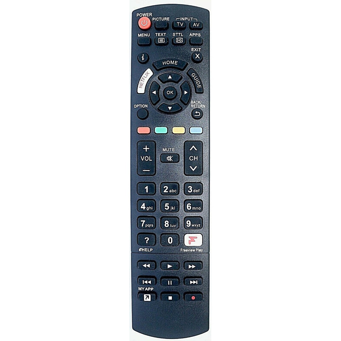 Replacement TV Remote Control for Panasonic TX-55GX550B TX-55GX551B TX-55GX555B