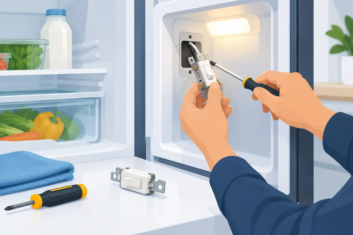How to Replace a Fridge Light Switch Safely