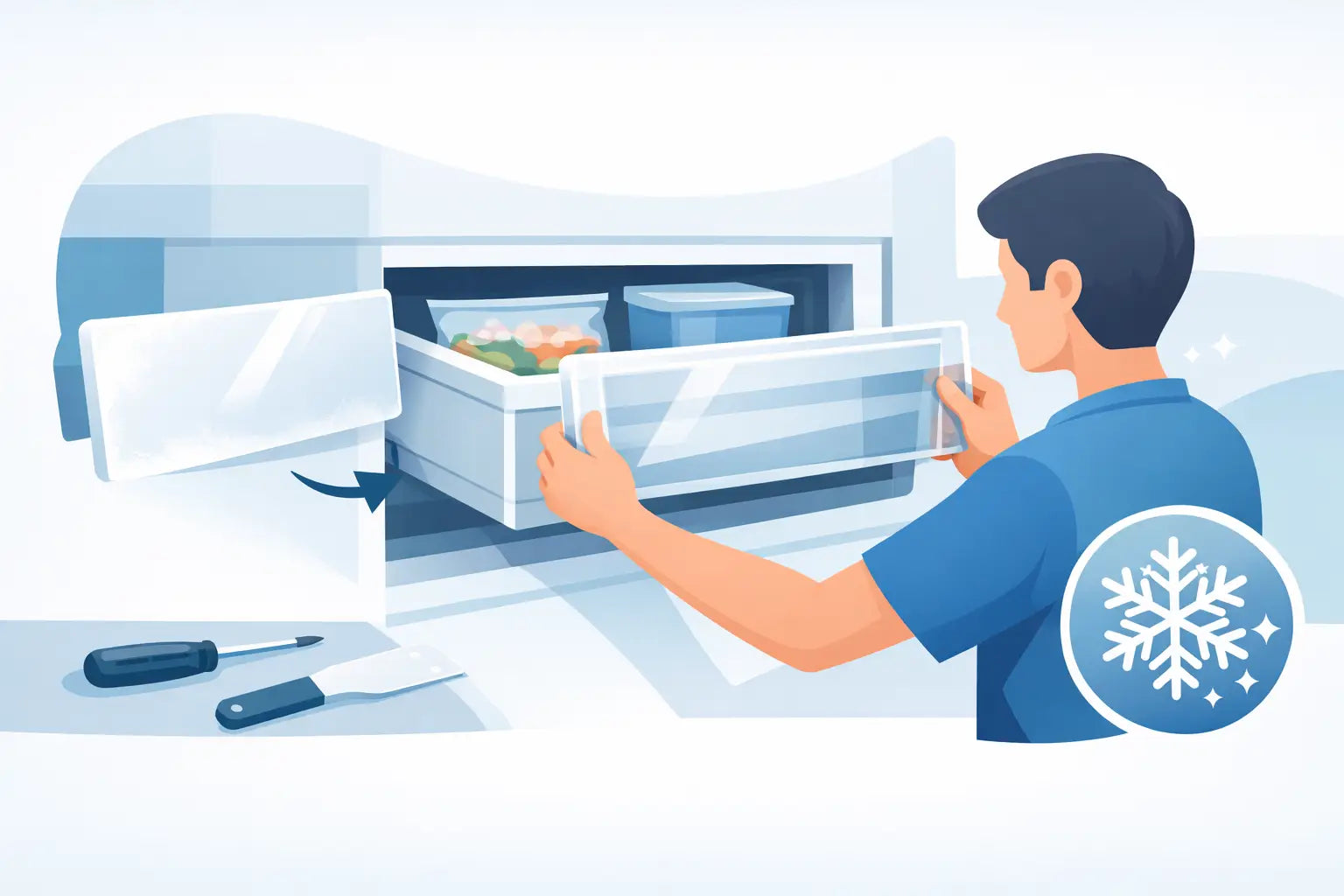 Freezer Drawer Front Replacement Made Simple