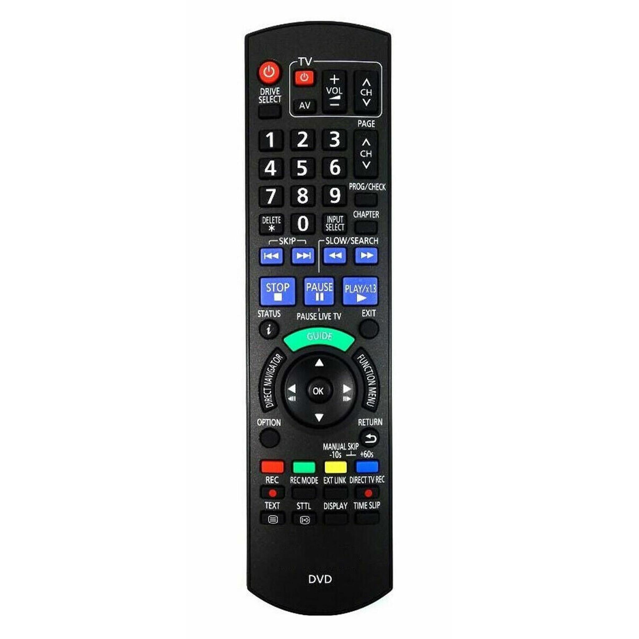 Budget Replacement Remote Control for Panasonic N2QAYB000462 DVD RECORDER R.C
