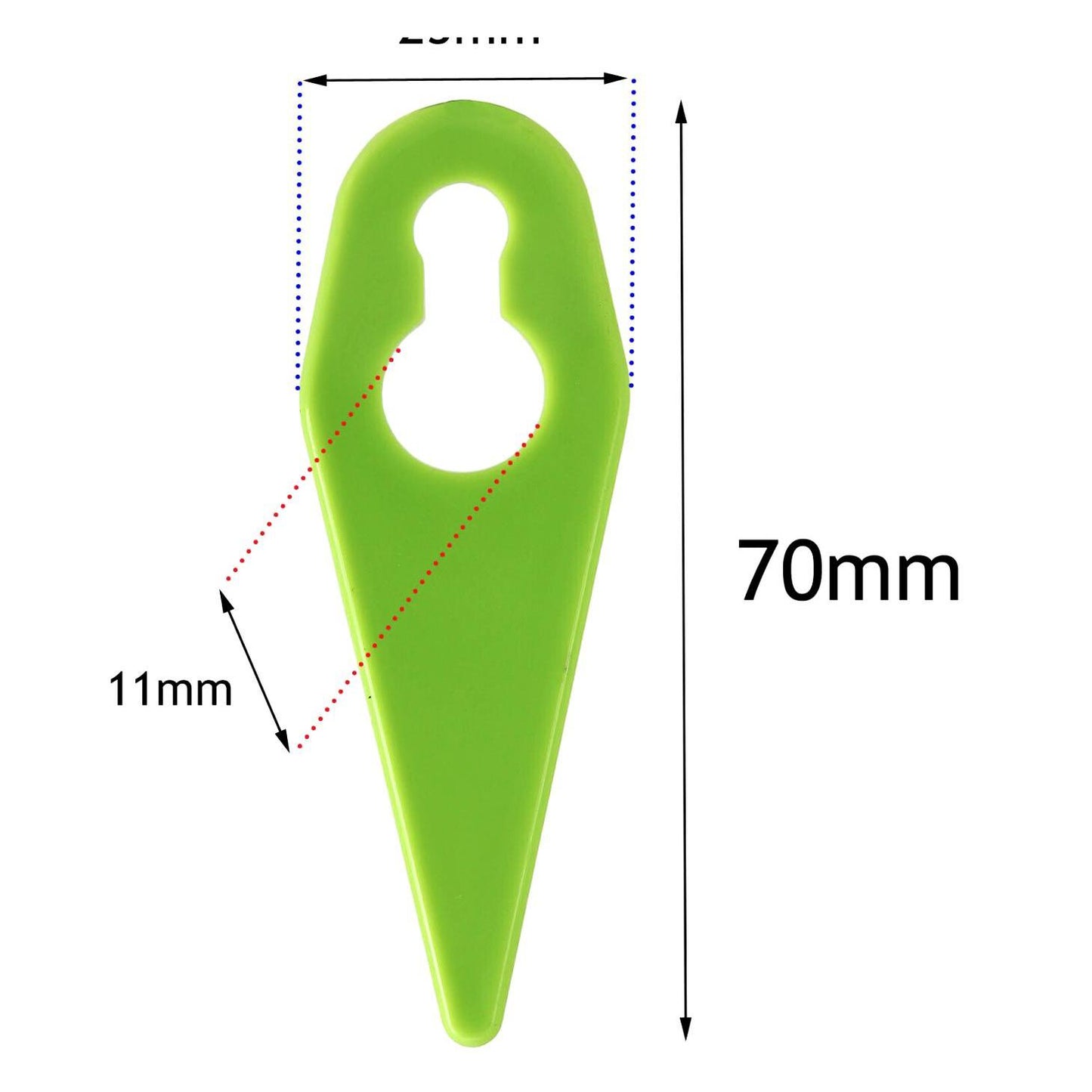 Plastic Cutter Blades for GTECH ST01 ST02 ST04 ST05 Grass Trimmer Strimmer x 20