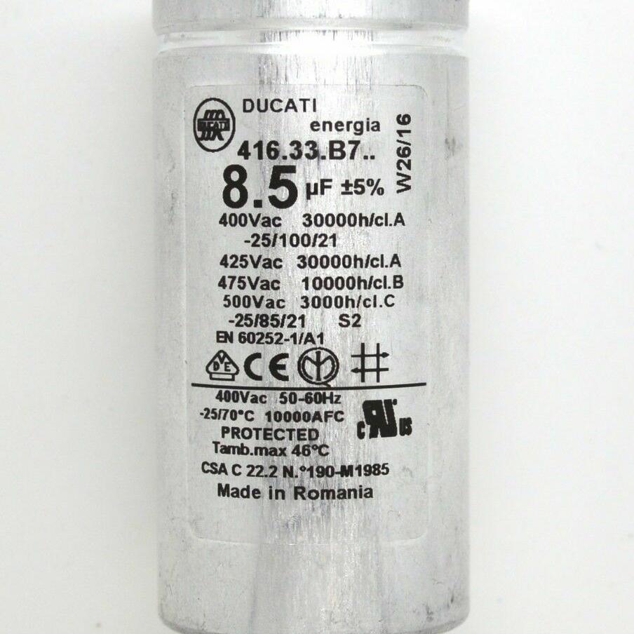 Indesit IDC85SUK / IDC85S-UK Hotpoint Tumble Dryer Capacitor 8.5UF 400VAC