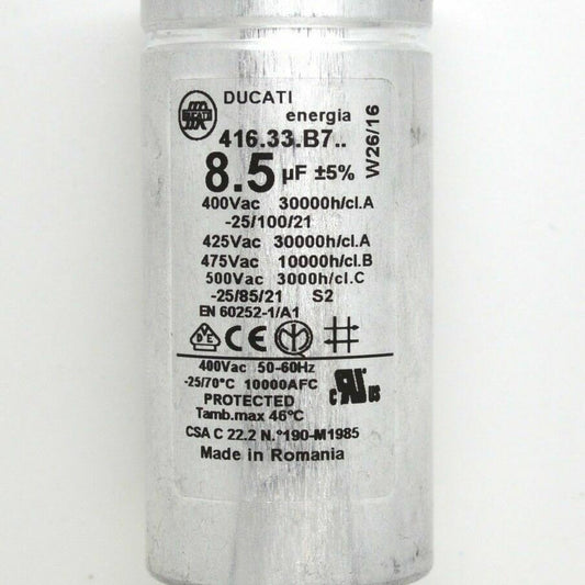 Indesit IDC85SUK / IDC85S-UK Hotpoint Tumble Dryer Capacitor 8.5UF 400VAC