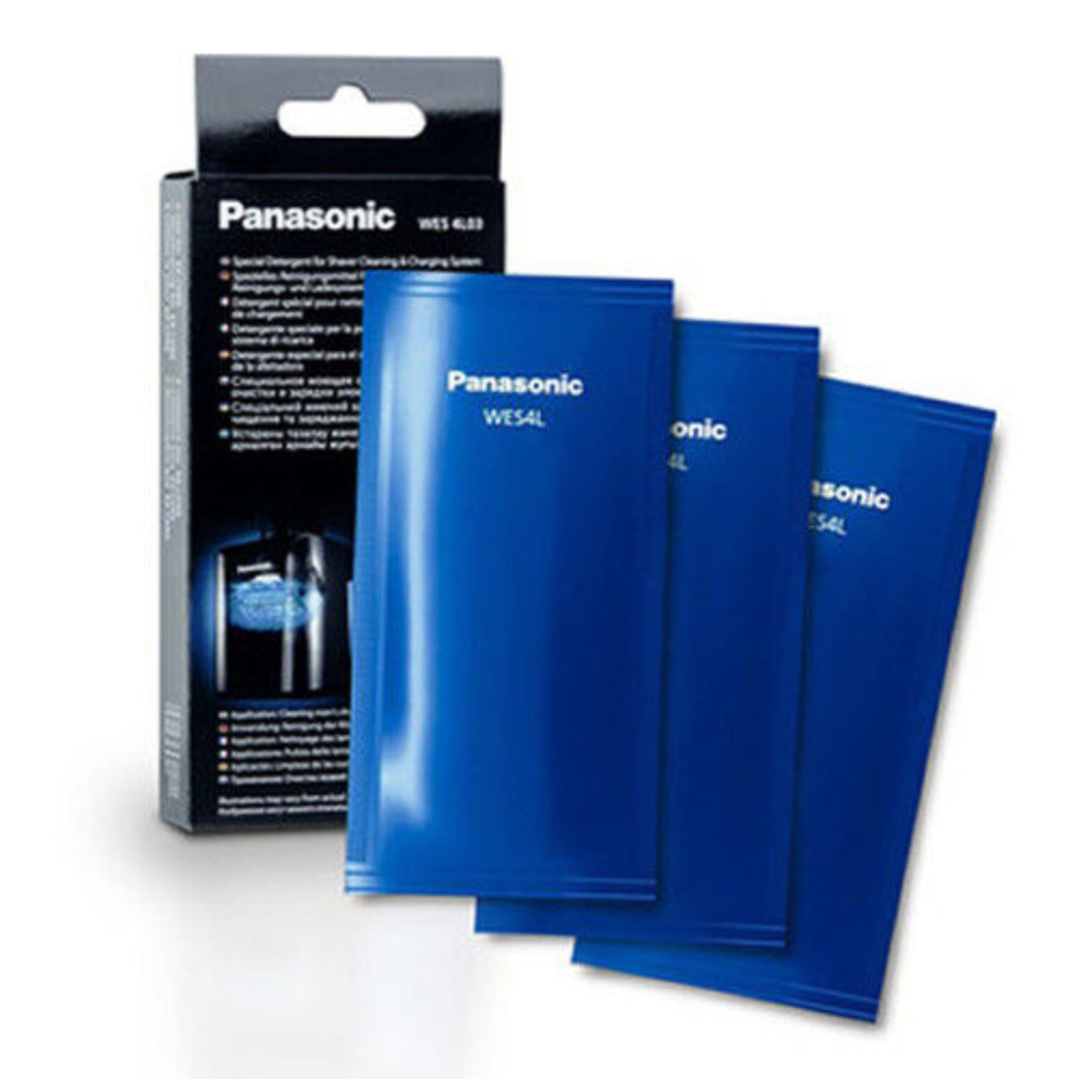 GENUINE SHAVER CLEANING REFILL SACHETS X 3,For Panasonic ESLV9Q ESLV97 ESLV95 ARC 5