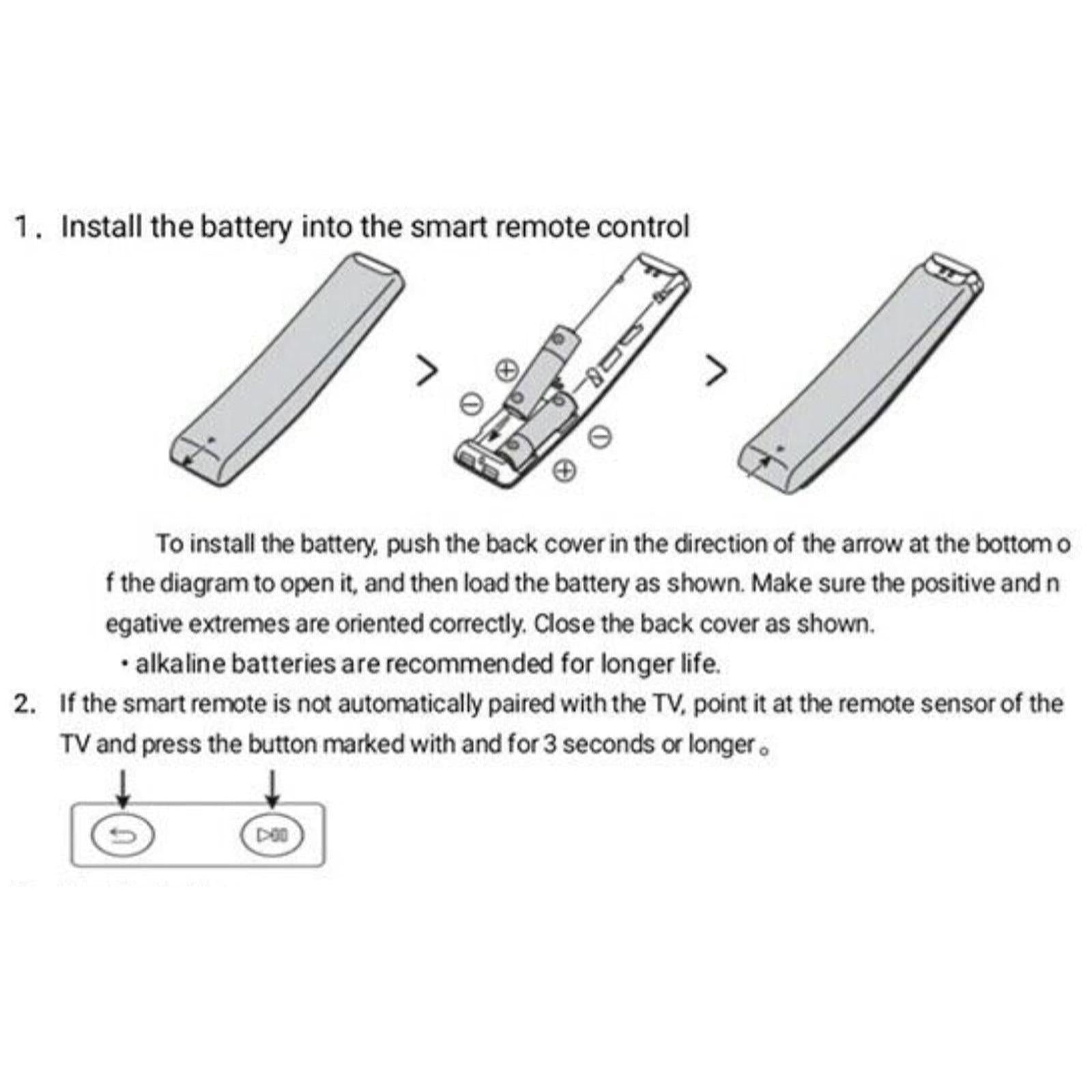 Voice Remote Control For Samsung Smart QLED TV QE49LS01TAUXXU