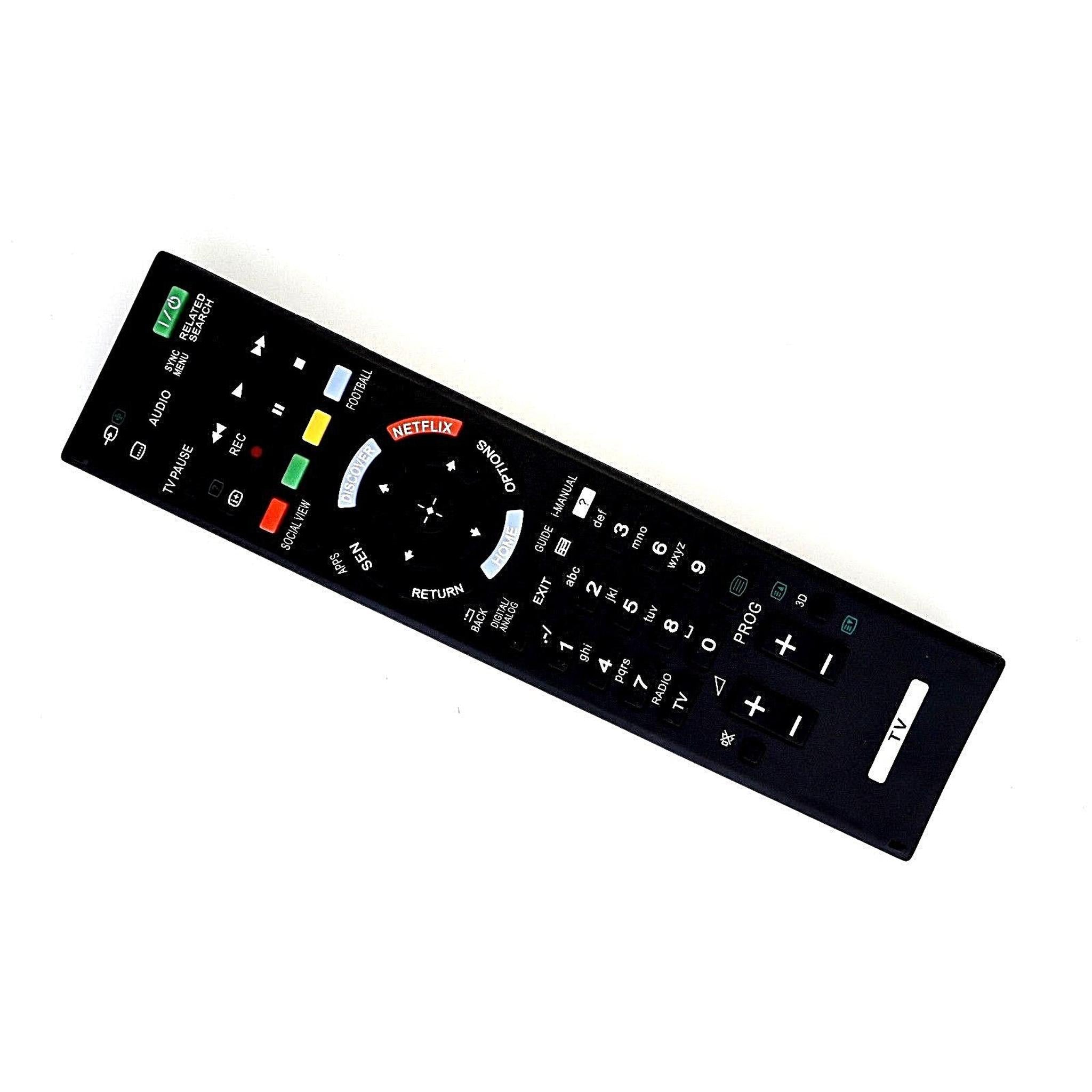 NEW TV REMOTE CONTROL RM-ED058 FOR SONY BRAVIA KDL-50W805B Netflix button