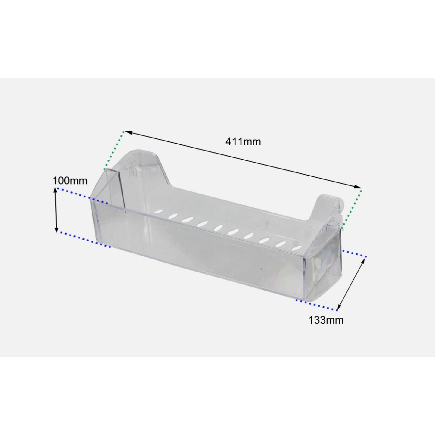 KENWOOD KSBSB15 / KFF2DS14 Genuine Fridge Door Shelf Bottle Rack Tray Holder FOR KENWOOD