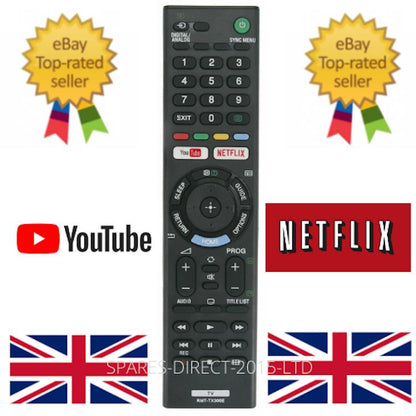 New RMT-TX300E RMTTX300E Netflix Youtube Remote Control for SONY BRAVIA TV