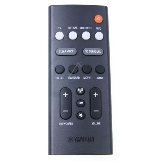 New SR-B20A Soundbar REMOTE CONTROL for YAMAHA VDQ76300 Black Genuine