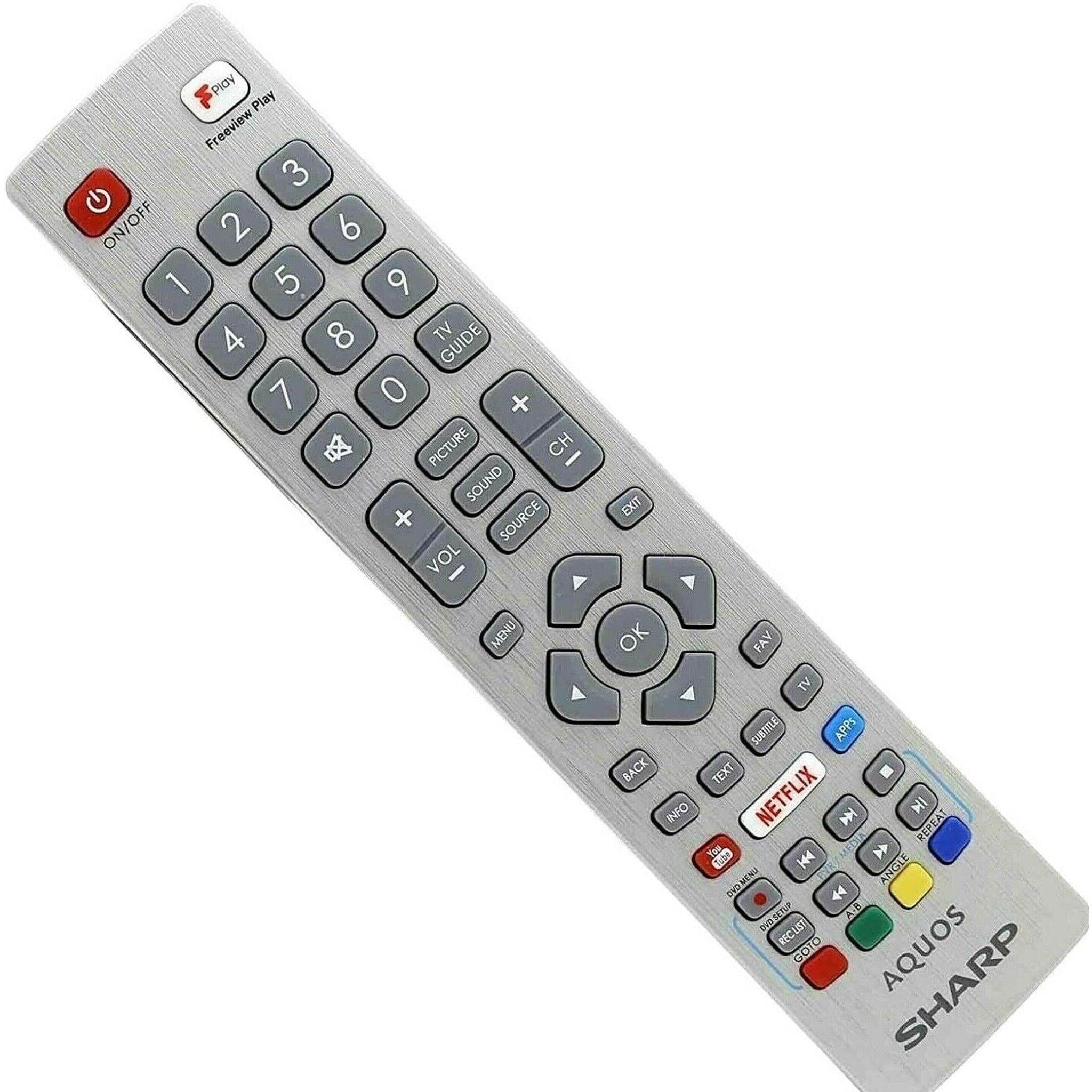 GENUINE TV REMOTE FOR SHARP AQUOS LC40CFG3021KF SMART TV