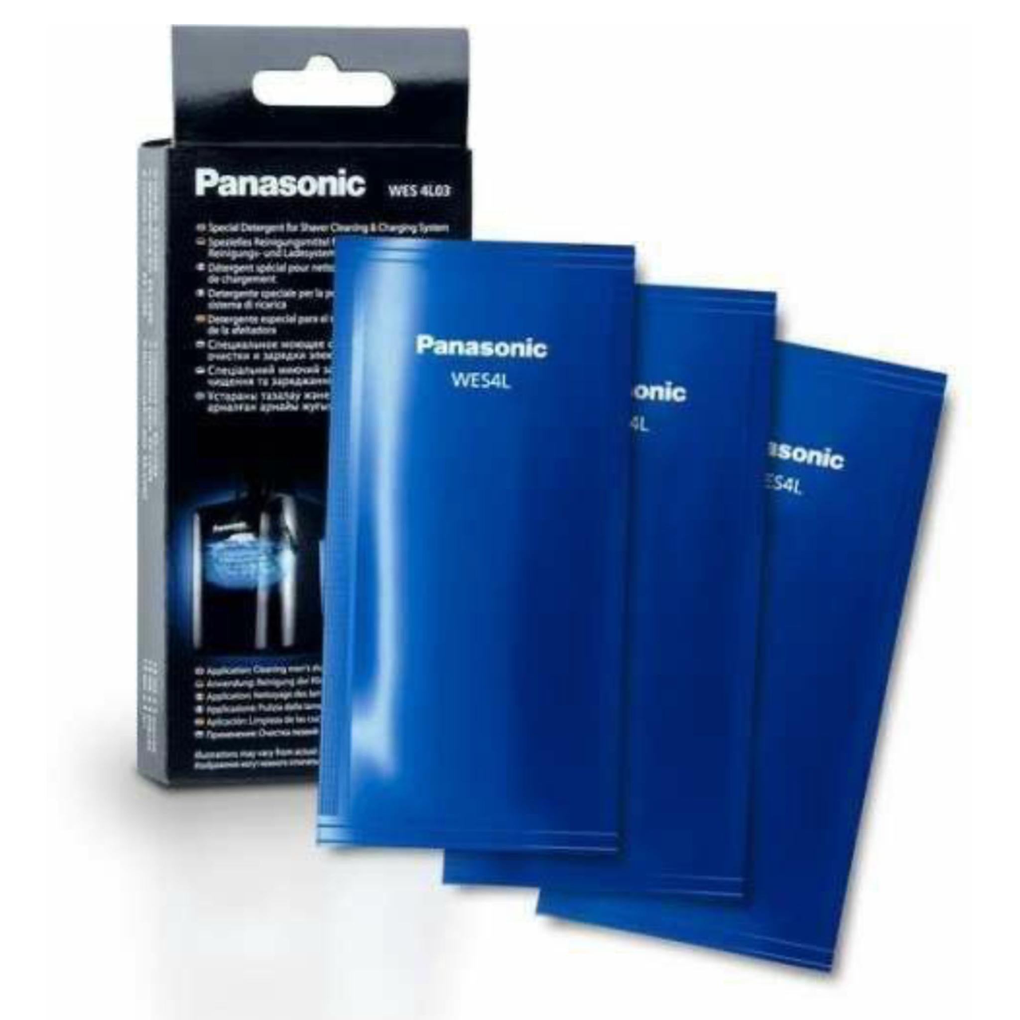 GENUINE SHAVER CLEANING REFILL SACHETS X 3,For Panasonic ESLV9Q ESLV97 ESLV95 ARC 5