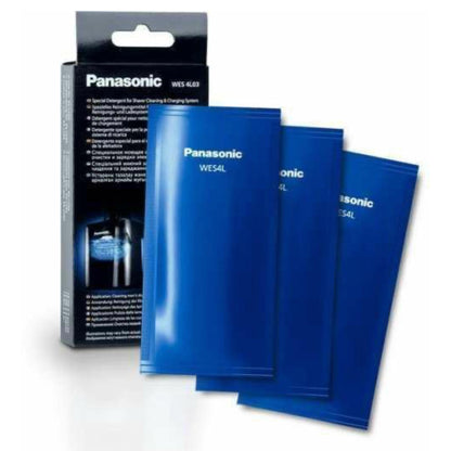 GENUINE SHAVER CLEANING REFILL SACHETS X 3,For Panasonic ESLV9Q ESLV97 ESLV95 ARC 5