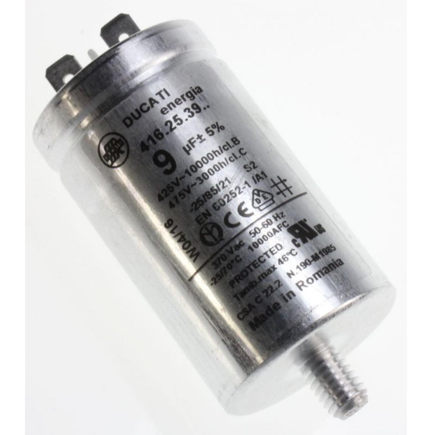 Tumble dryer Capacitor 9UF For Zanussi AEG ELECTROLUX