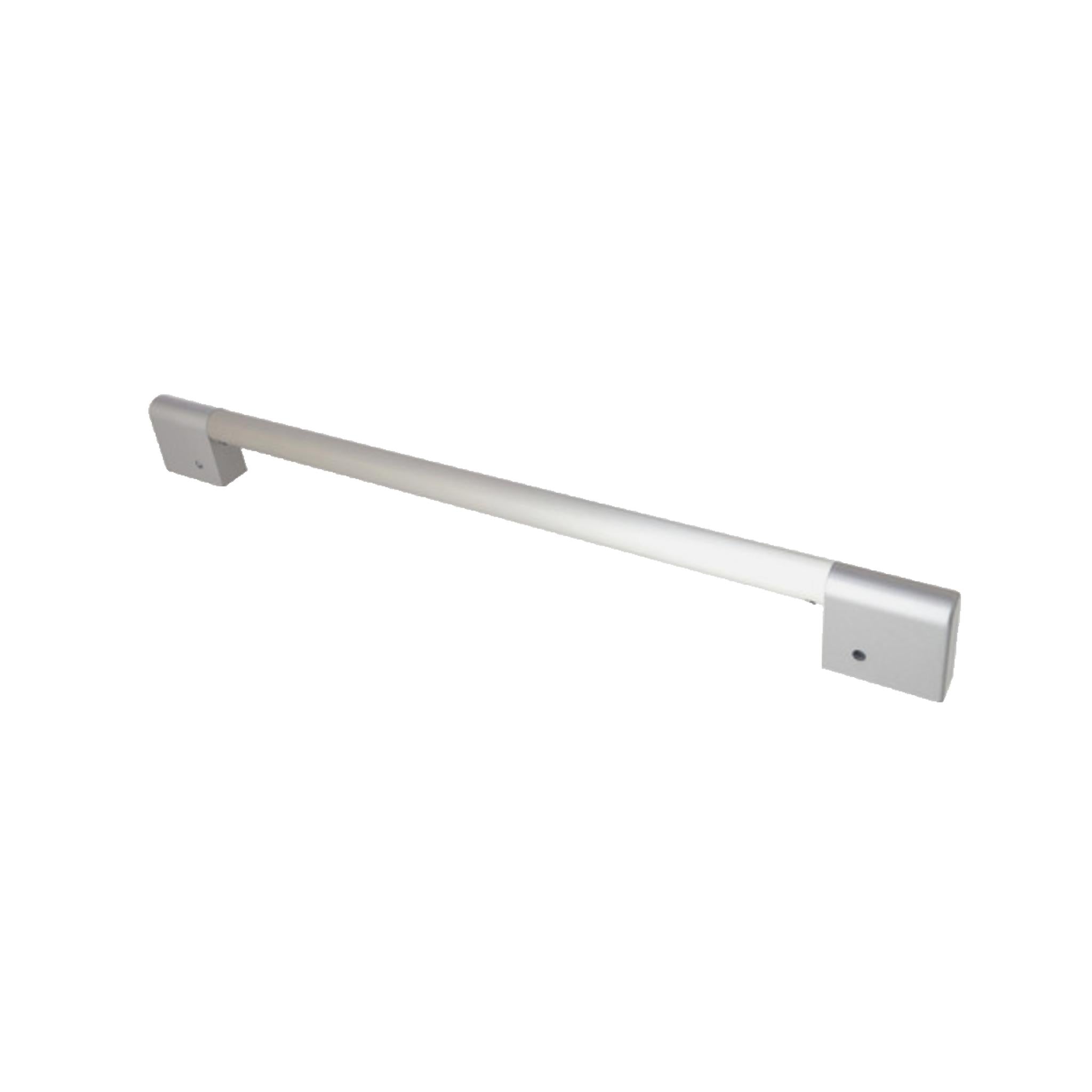 Cooker Oven Door Handle Top Or Bottom for Logik LBUDOX16 SILVER INOX LBUD0X16