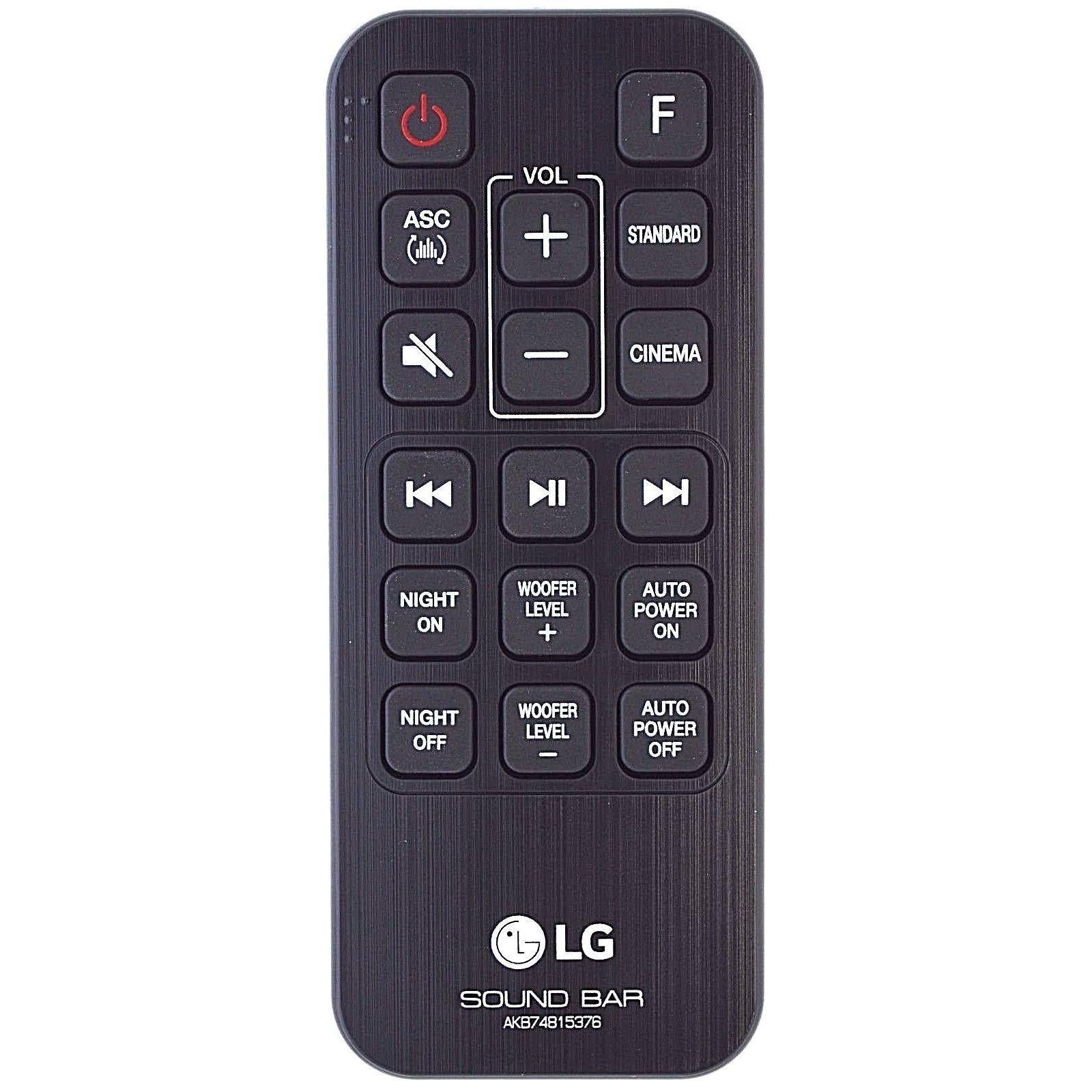 SJ3 / SJ3DEUSLLK Soundbar Remote Control