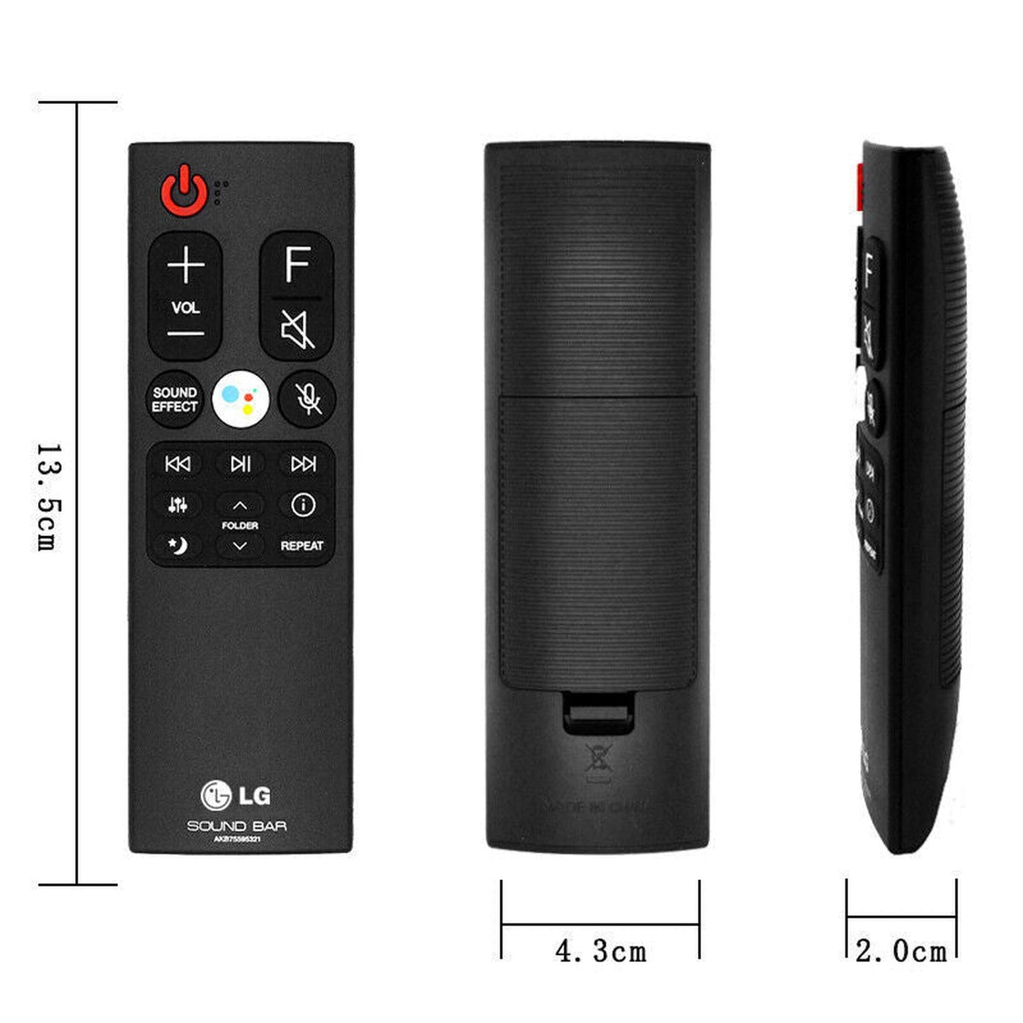 Genuine AKB75595321 Remote Control For LG Soundbar Models SL10YG SL8YG SL9YG