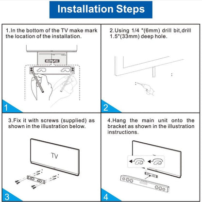 Soundbar Wall Mount Mounting Bracket For LG Model NB3730A