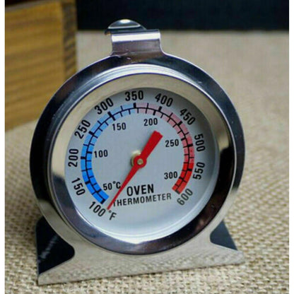 Oven Thermometer Cooker Temperature Stainless Steel Gauge Quality 300ºC